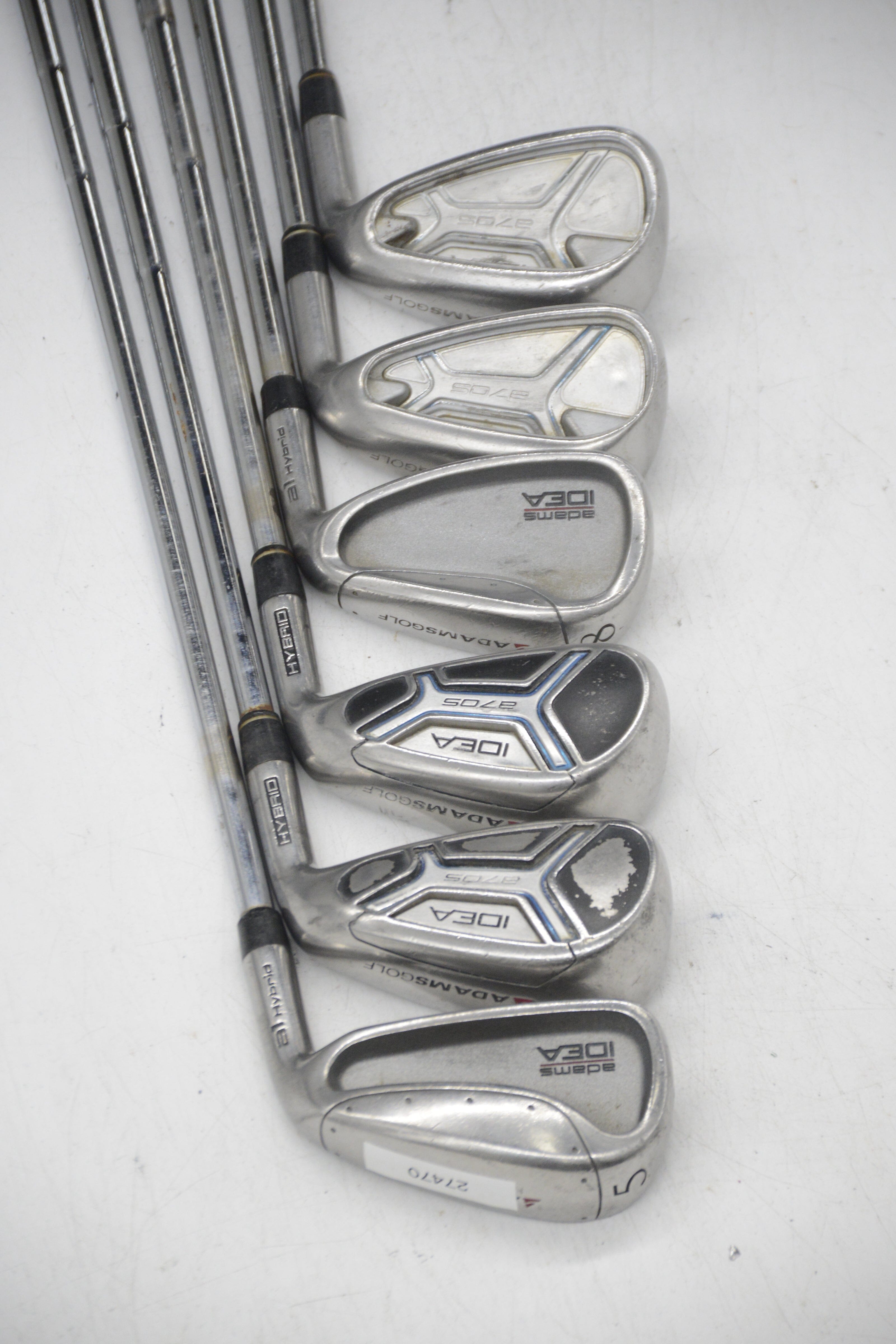 Adams Idea/A7OS Combo 5-PW Iron Set R Flex +0.25" Golf Clubs GolfRoots 