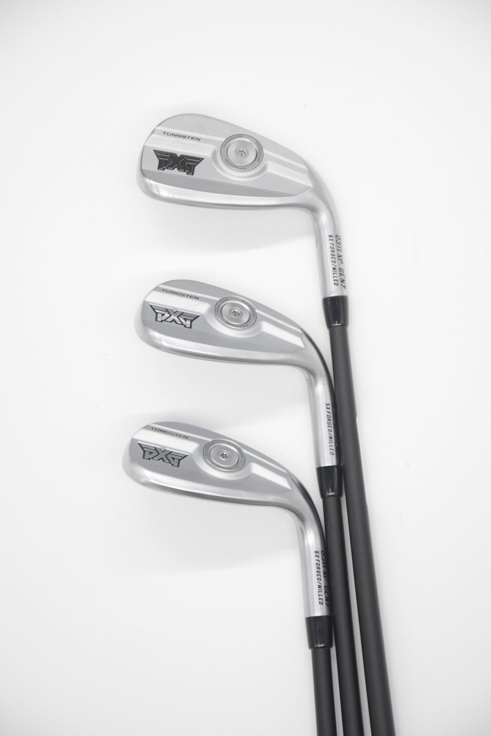 PXG 0311XP Gen 7 Chrome PW, SW, LW Wedge Set R Flex Golf Clubs GolfRoots 