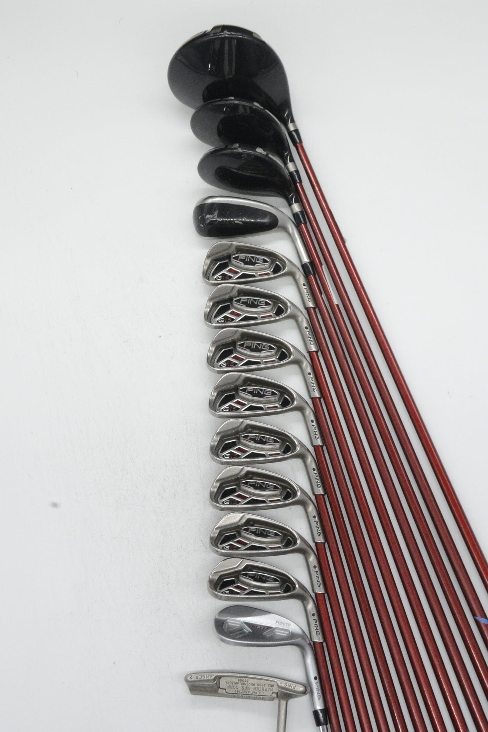 Ping G15 Mixed Full Set R Flex -0.25" Golf Clubs GolfRoots 
