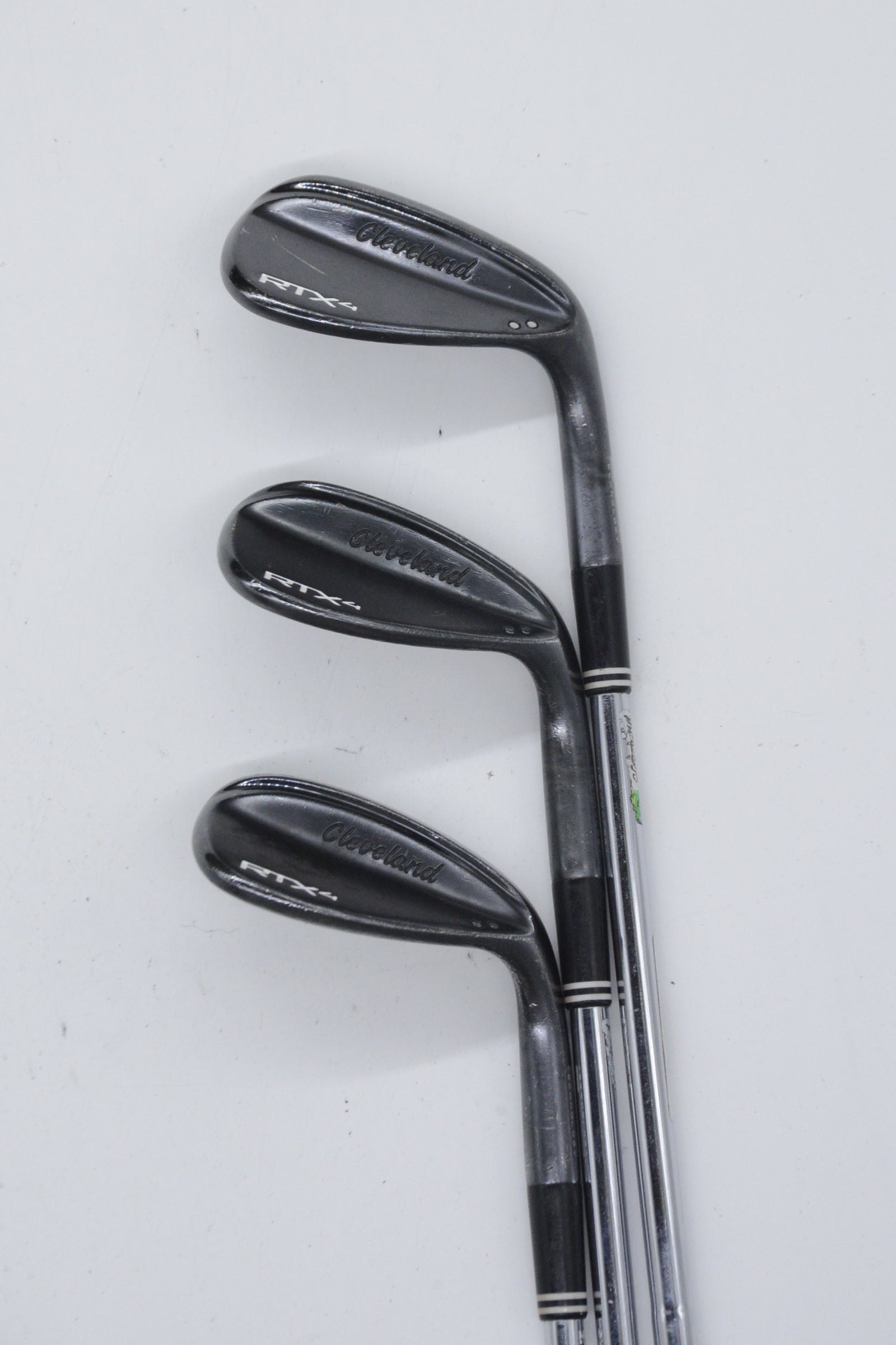 Cleveland RTX 4 Black Satin 50, 54, 58 Degree Wedge Set S Flex