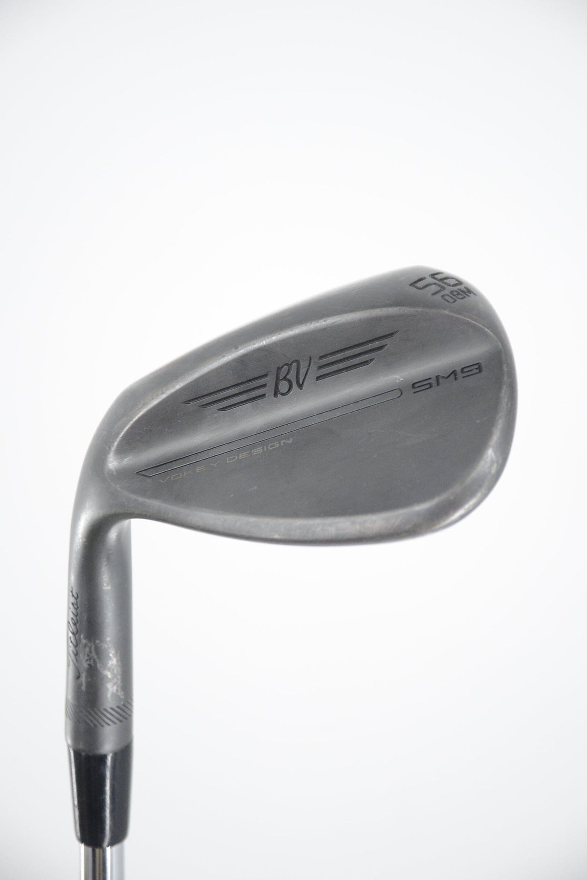 Lefty Titleist Vokey SM9 Brushed Steel 56 Degree Wedge S Flex 35" Golf Wedges Titleist 