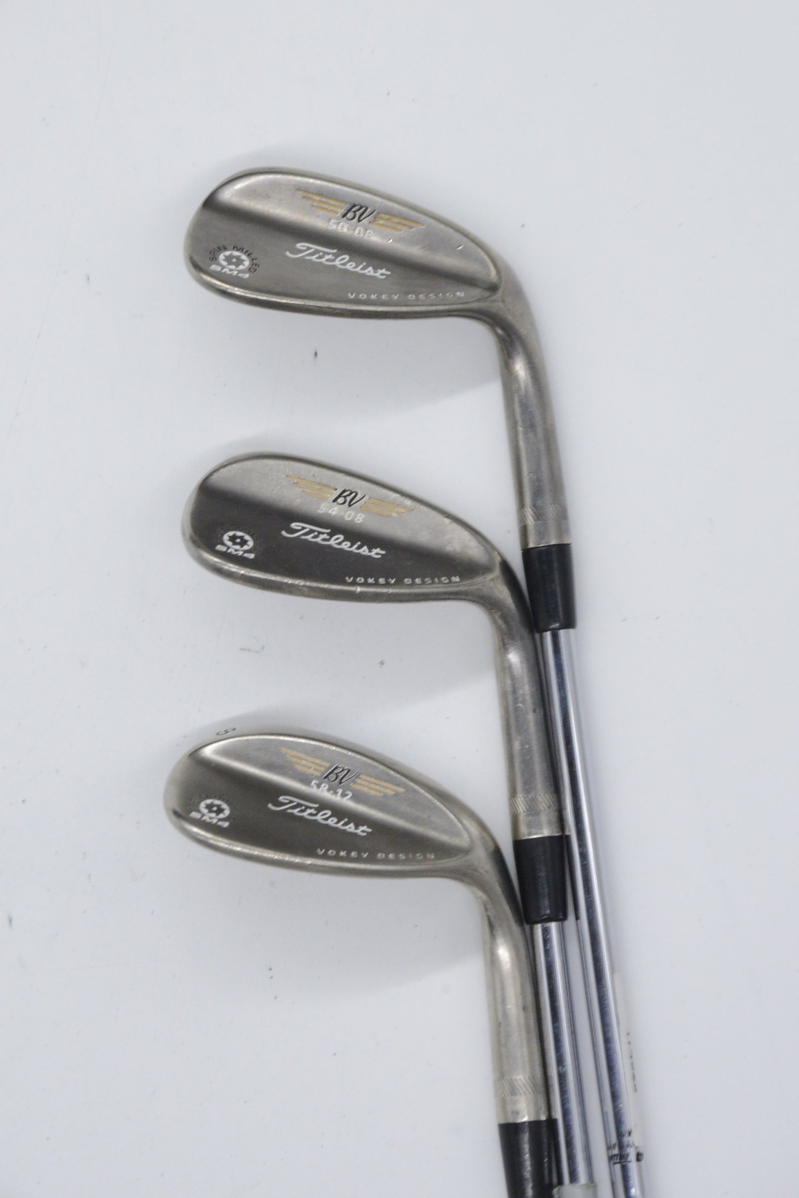 Titleist Vokey SM4 Black Nickel 50, 54, 58 Degree Wedge Set Wedge Flex