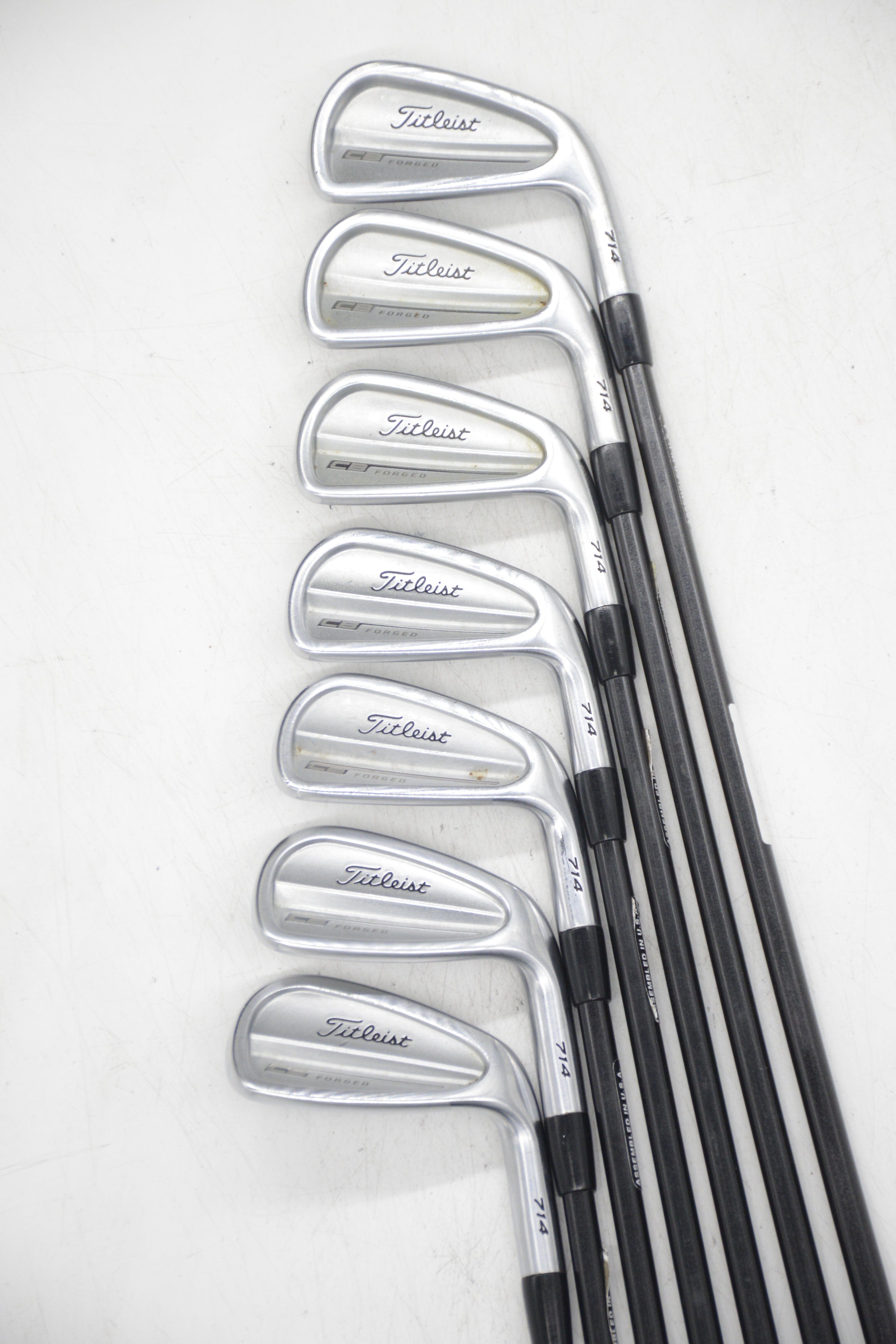 Titleist 714 CB Forged 3-9 Iron Set SR Flex -0.5" Golf Clubs GolfRoots 