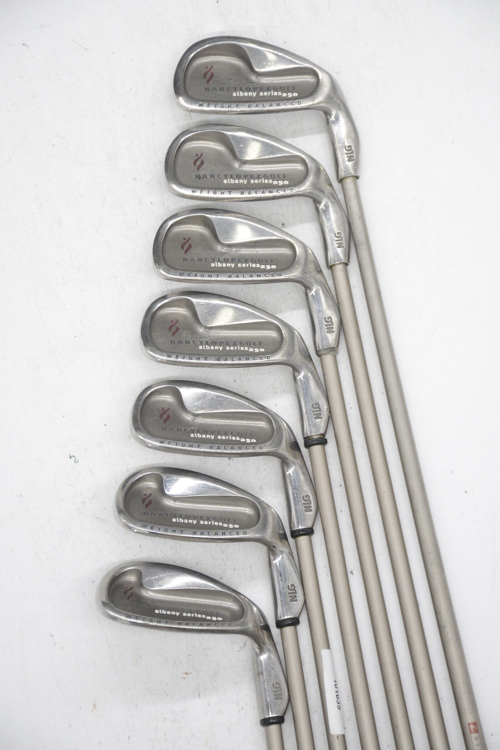 Women's Nancy Lopez Albany Series 250 5-PW, SW Iron Set W Flex -0.75" Golf Clubs GolfRoots 