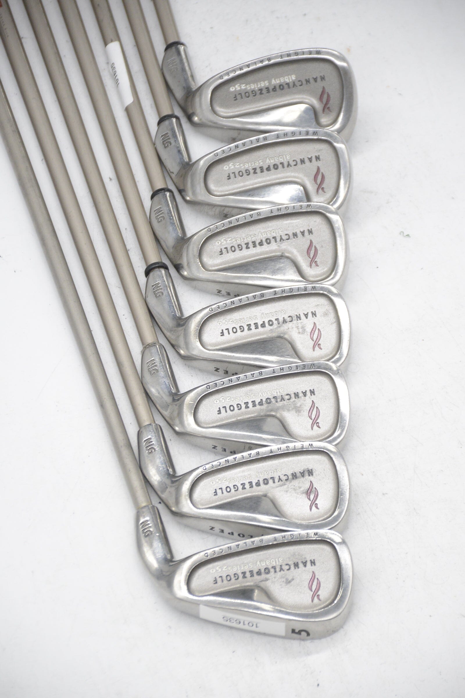 Women's Nancy Lopez Albany Series 250 5-PW, SW Iron Set W Flex -0.75" Golf Clubs GolfRoots 