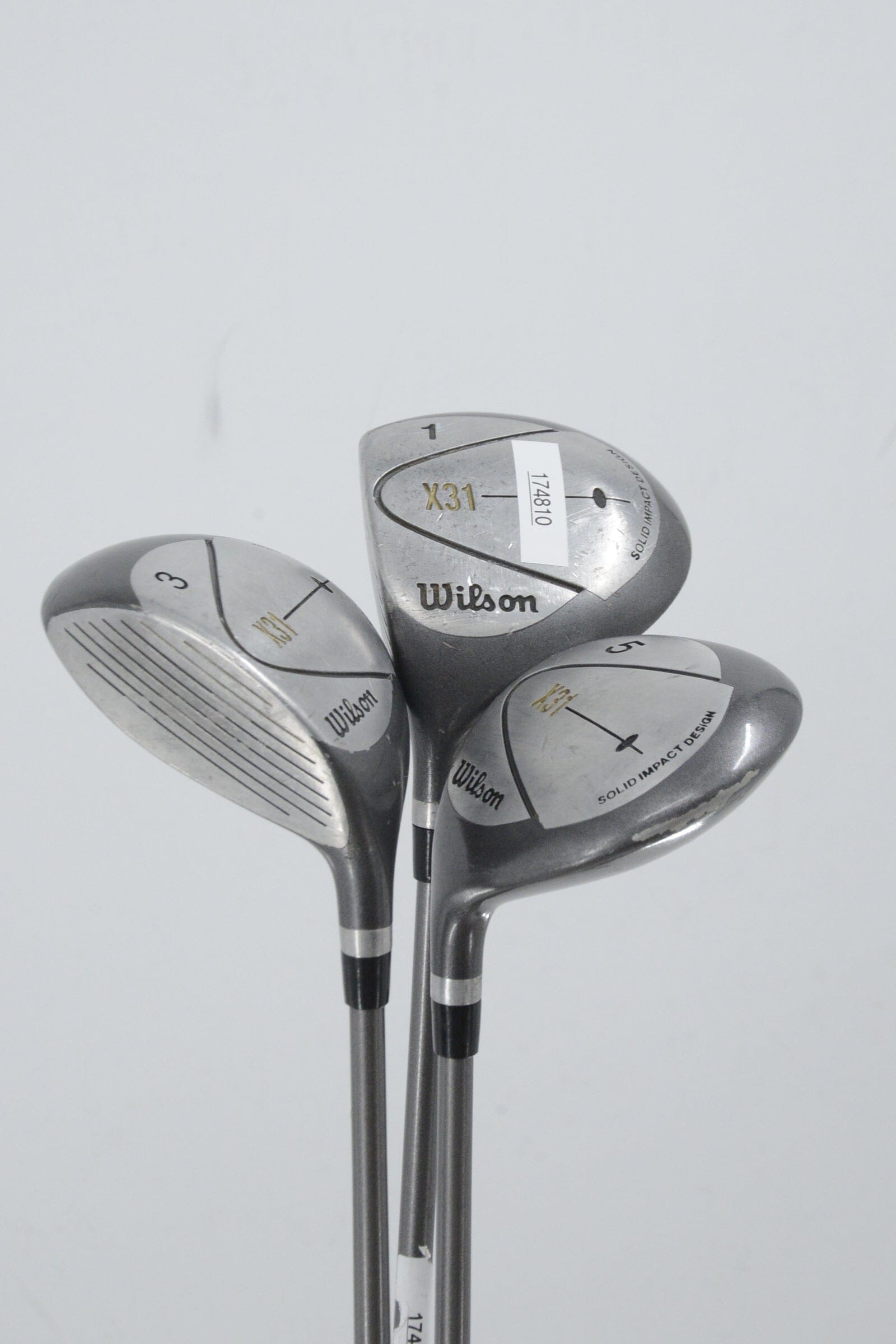 Lefty Wilson X31 D, 3W, 5W Wood Set R Flex Golf Clubs GolfRoots 