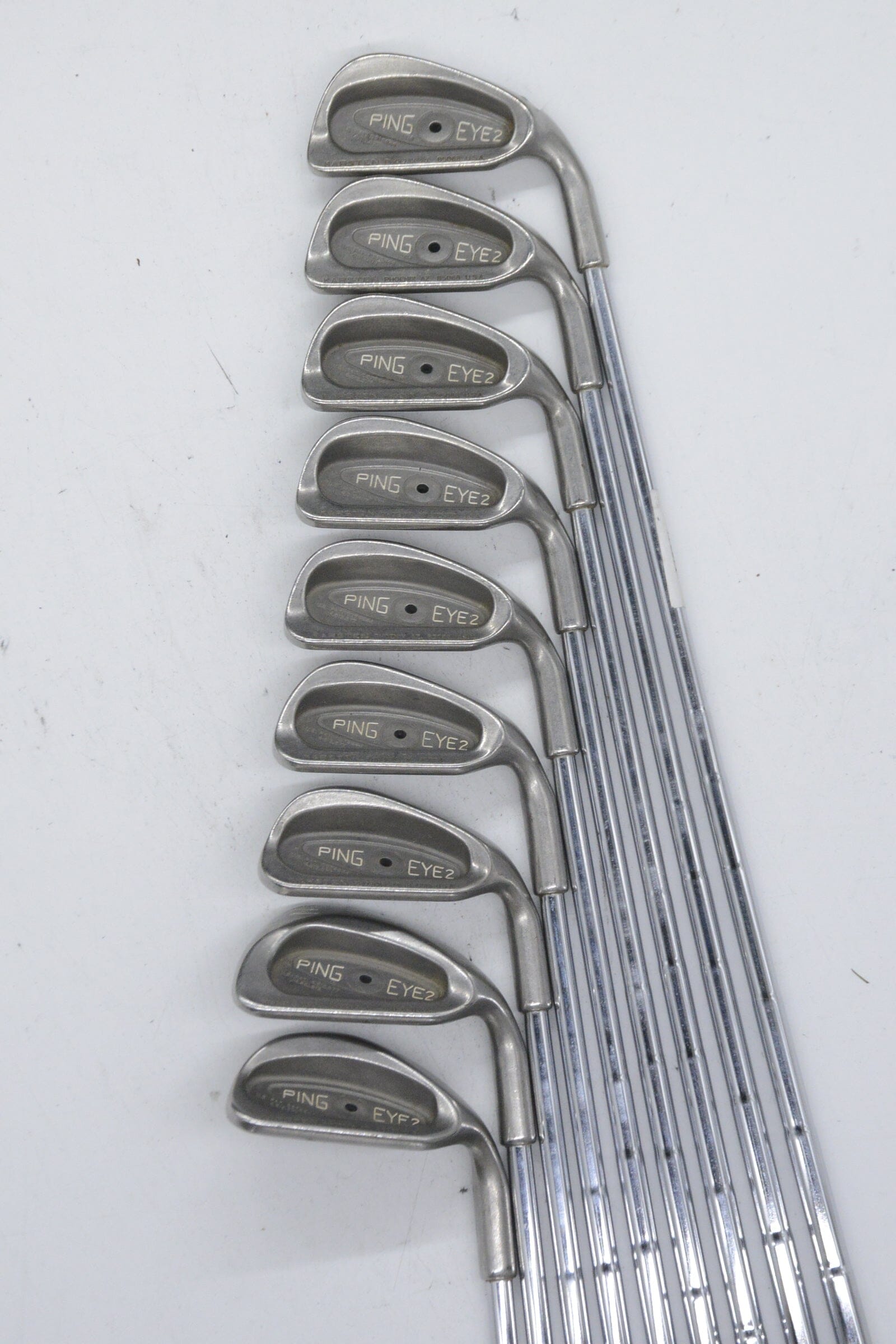 Ping Eye 2 3-PW, SW Iron Set S Flex Std Length Golf Clubs GolfRoots 