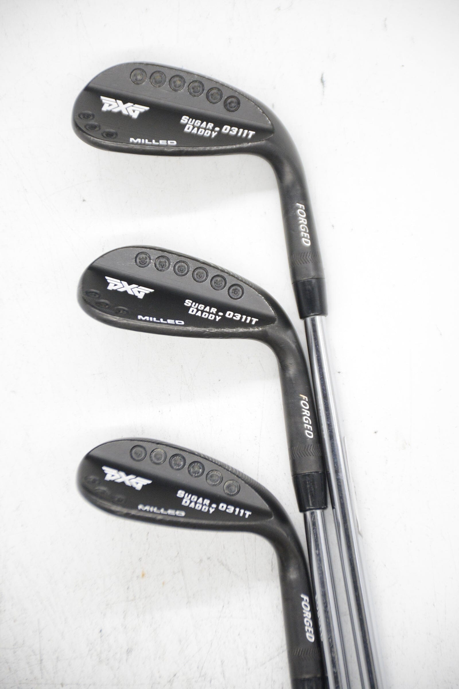 PXG 0311T Sugar Daddy Xtreme Dark 50, 54, 58 Degree Wedge Set S Flex Golf Clubs GolfRoots 