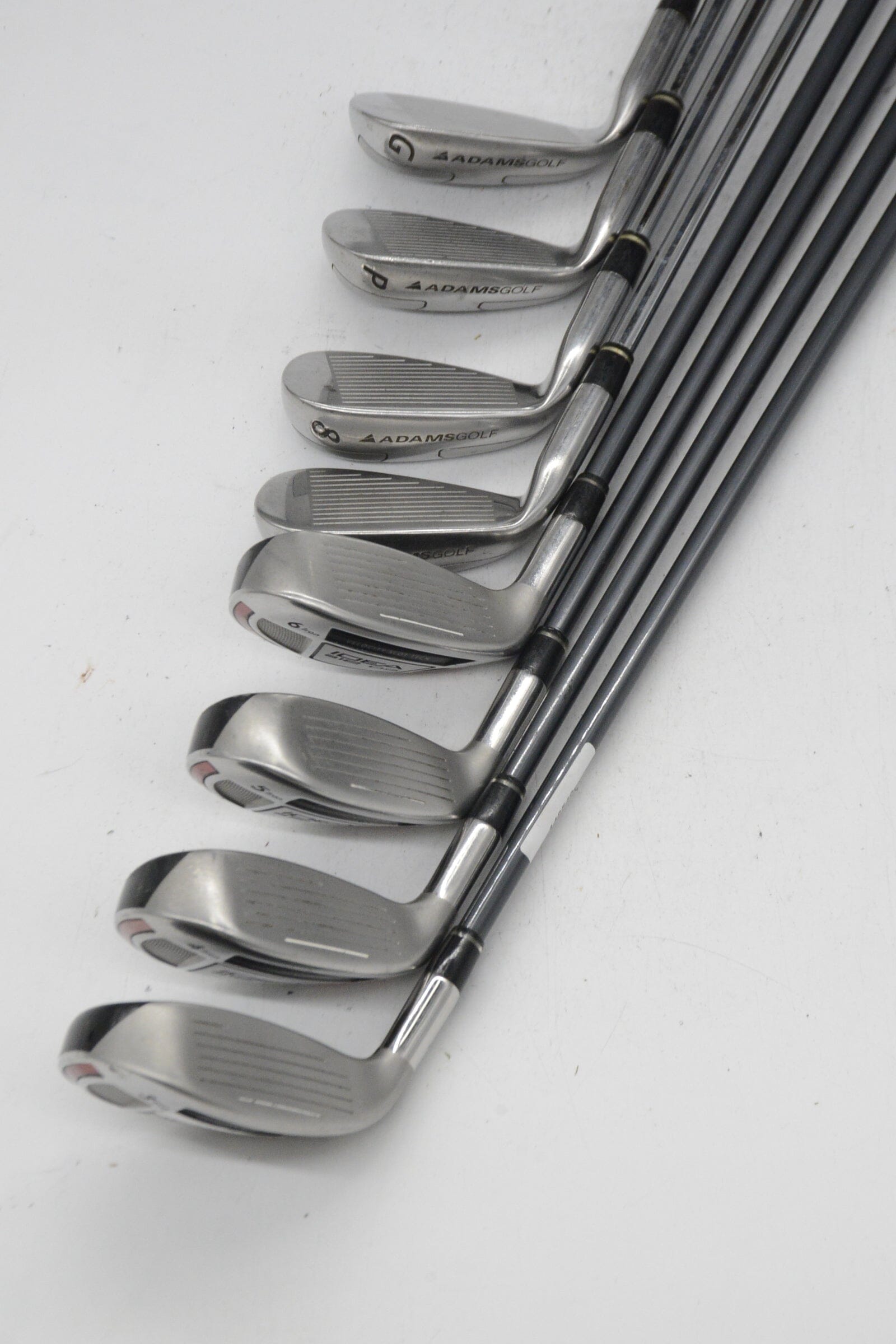 Adams Idea A12Os Hybrid 3-8, PW-GW Iron Set S Flex +0.5" Golf Clubs GolfRoots 