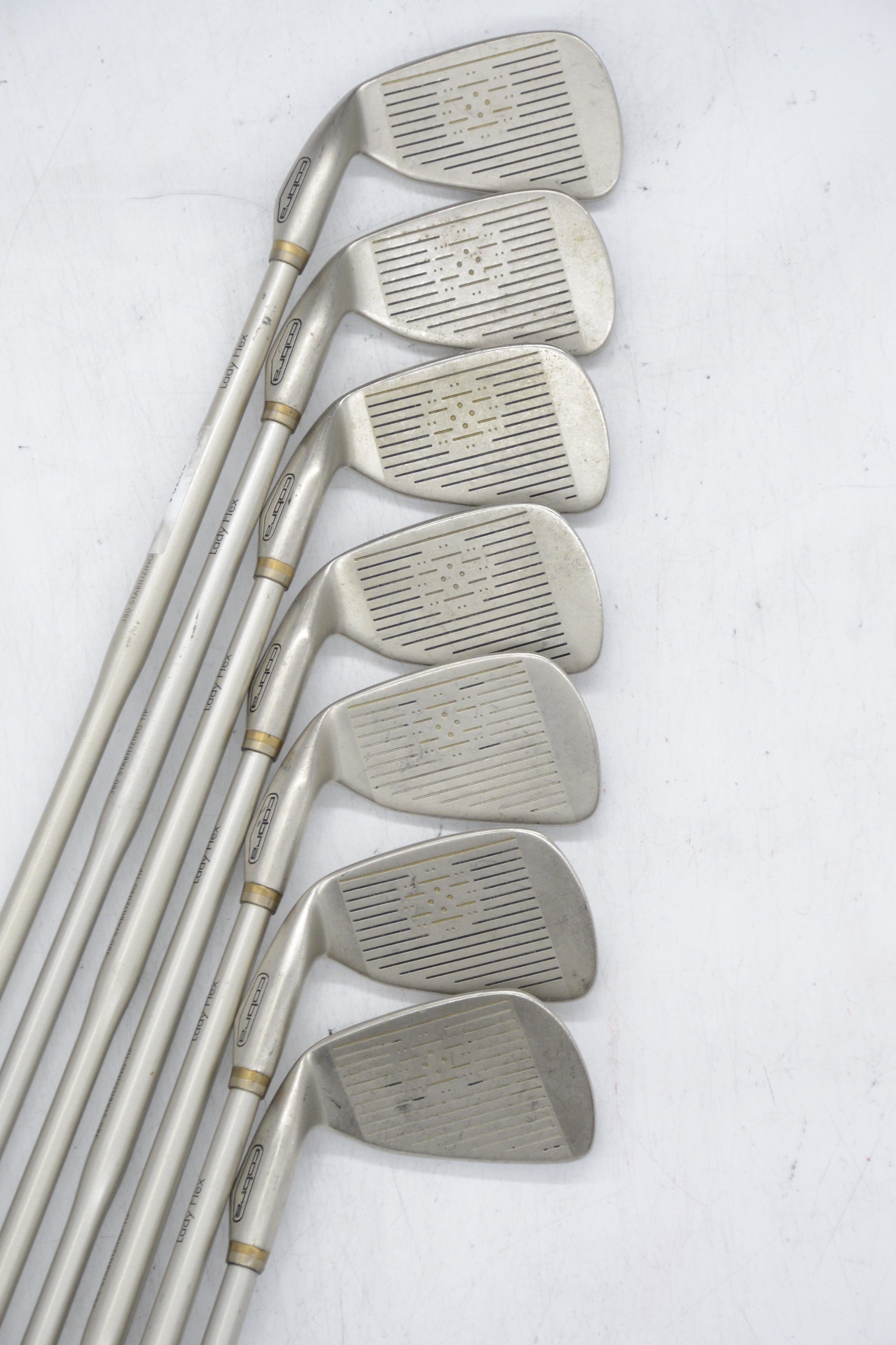 Women's Cobra King Cobra 2 Oversize 3-PW Iron Set W Flex -0.25" Golf Clubs GolfRoots 