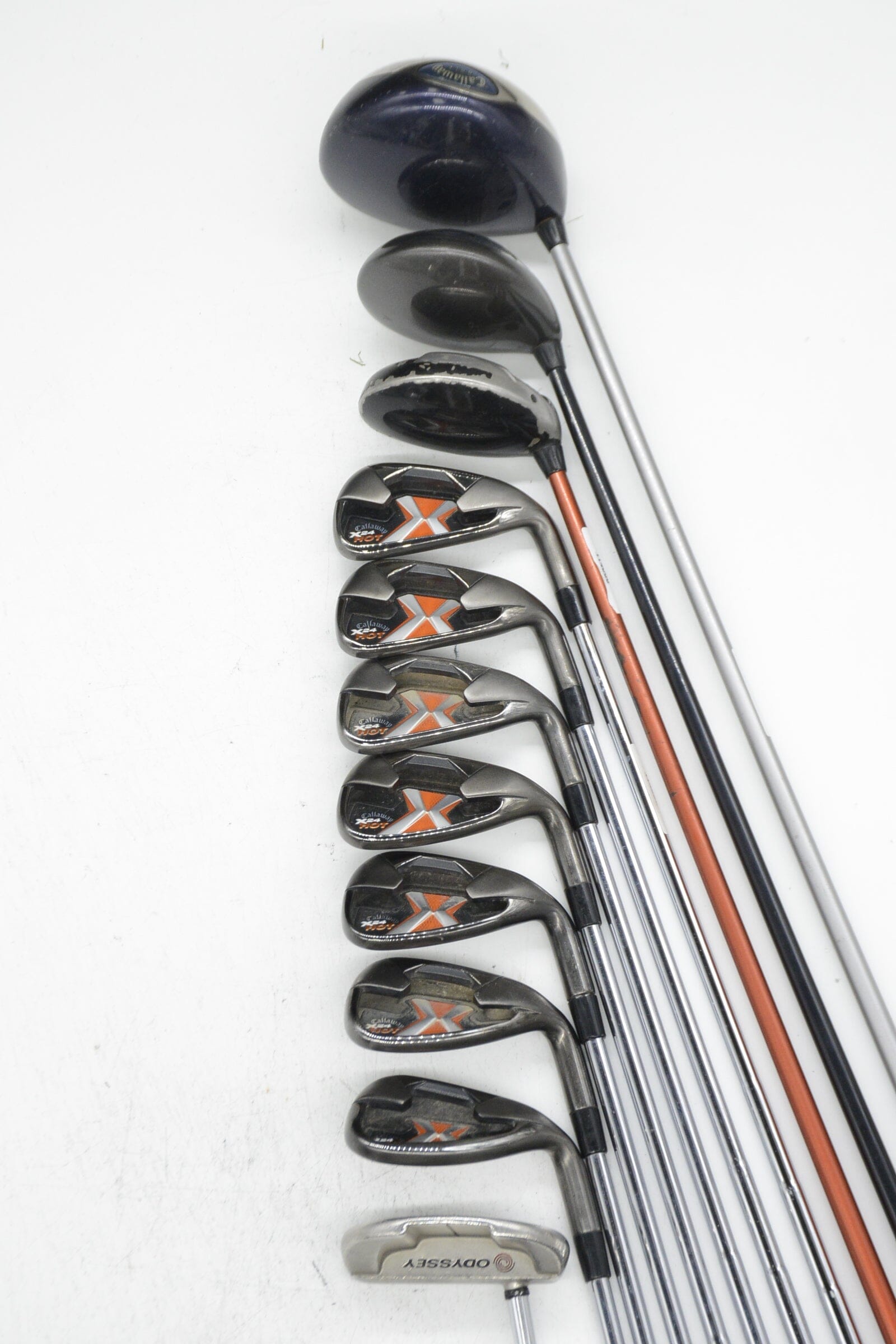 Callaway X-24 Hot Mixed Full Set Uniflex Std Length Golf Clubs GolfRoots 