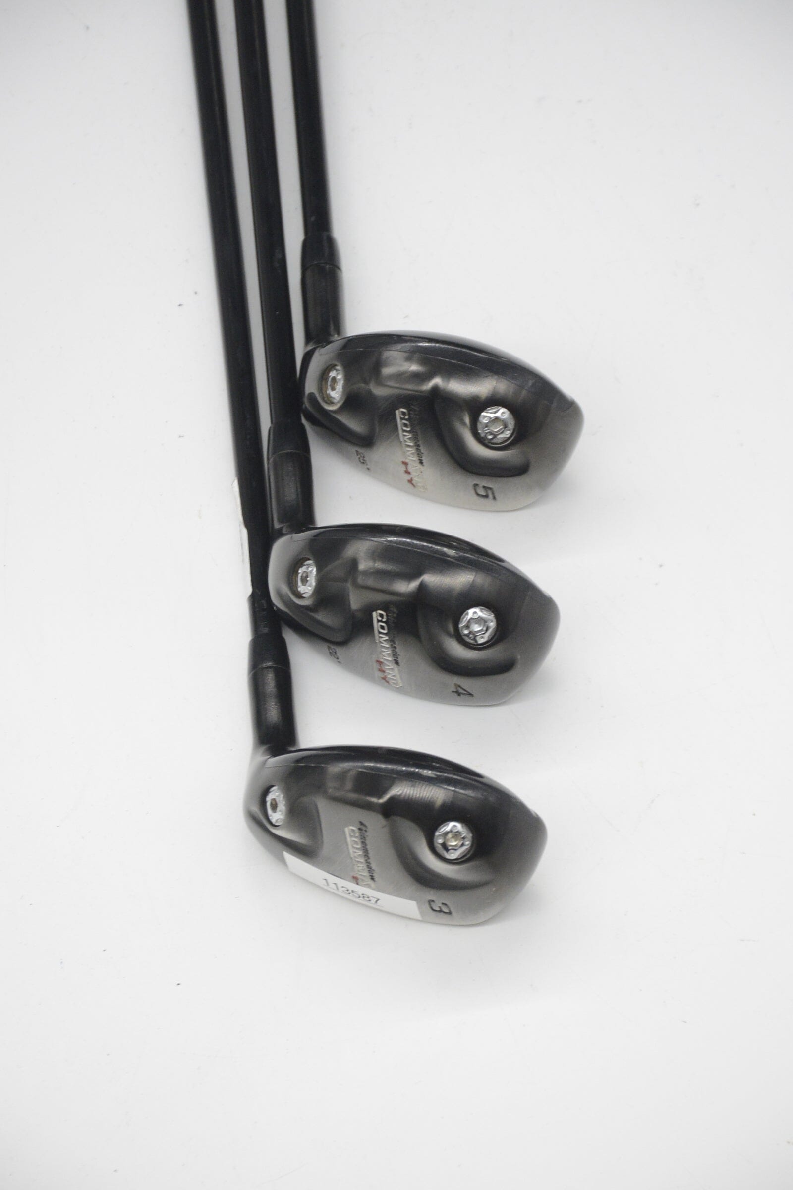 Pinemeadow Command Black 3H, 4H, 5H Hybrid Set R Flex Golf Clubs GolfRoots 