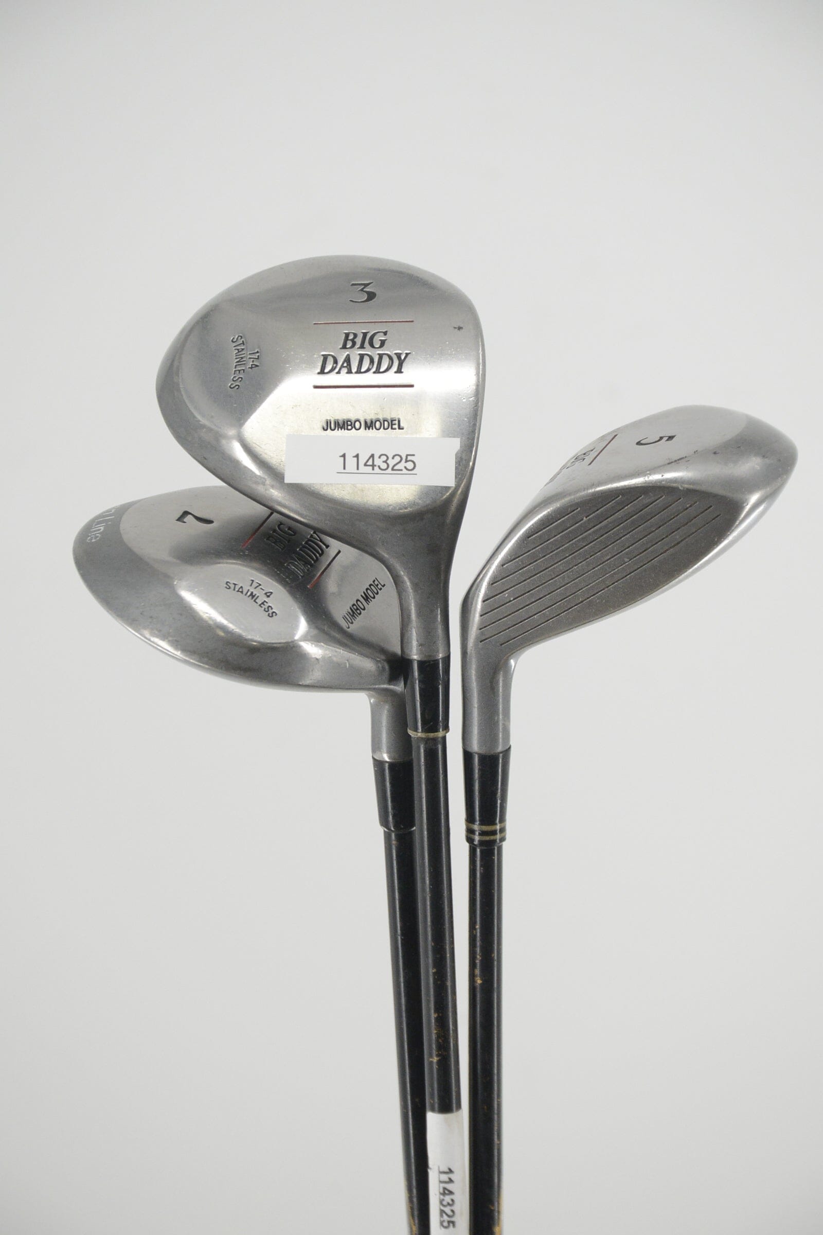 Big Daddy Jumbo 3W, 5W, 7W Wood Set R Flex Golf Clubs GolfRoots 