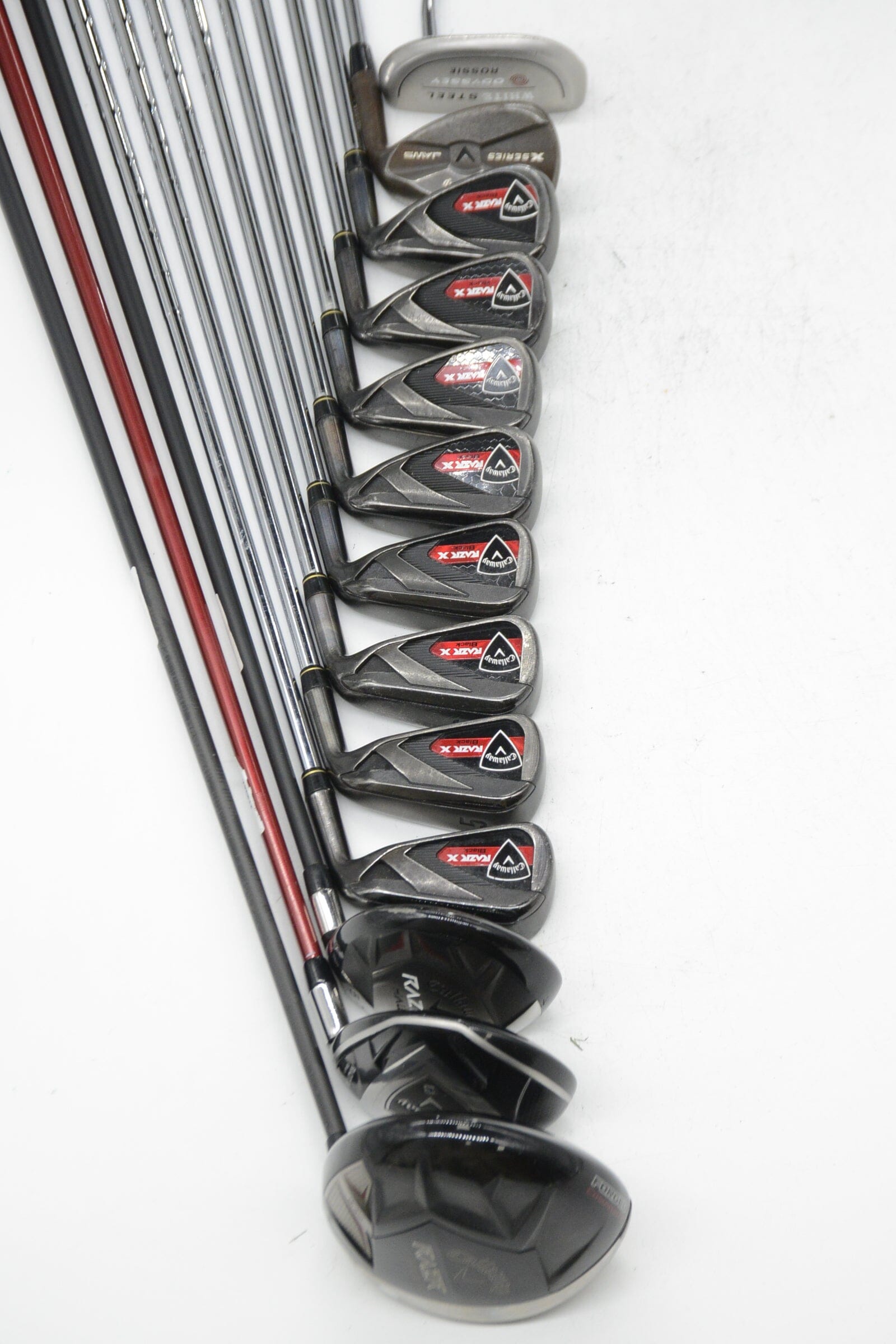 Callaway RAZR X Black Mixed Full Set R Flex +1" Golf Clubs GolfRoots 