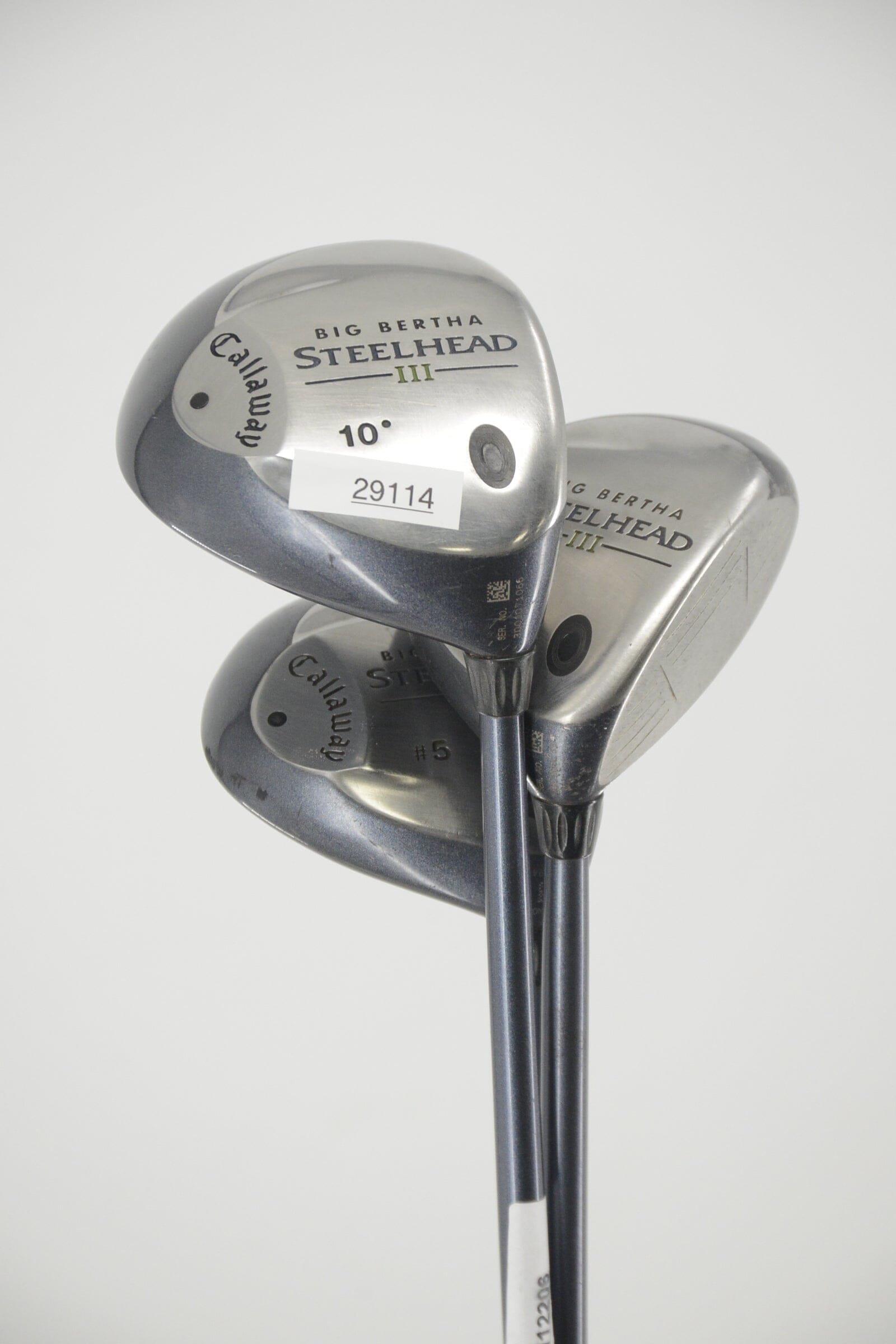 Callaway Steelhead III D, 3W, 5W Wood Set R Flex Golf Clubs GolfRoots 