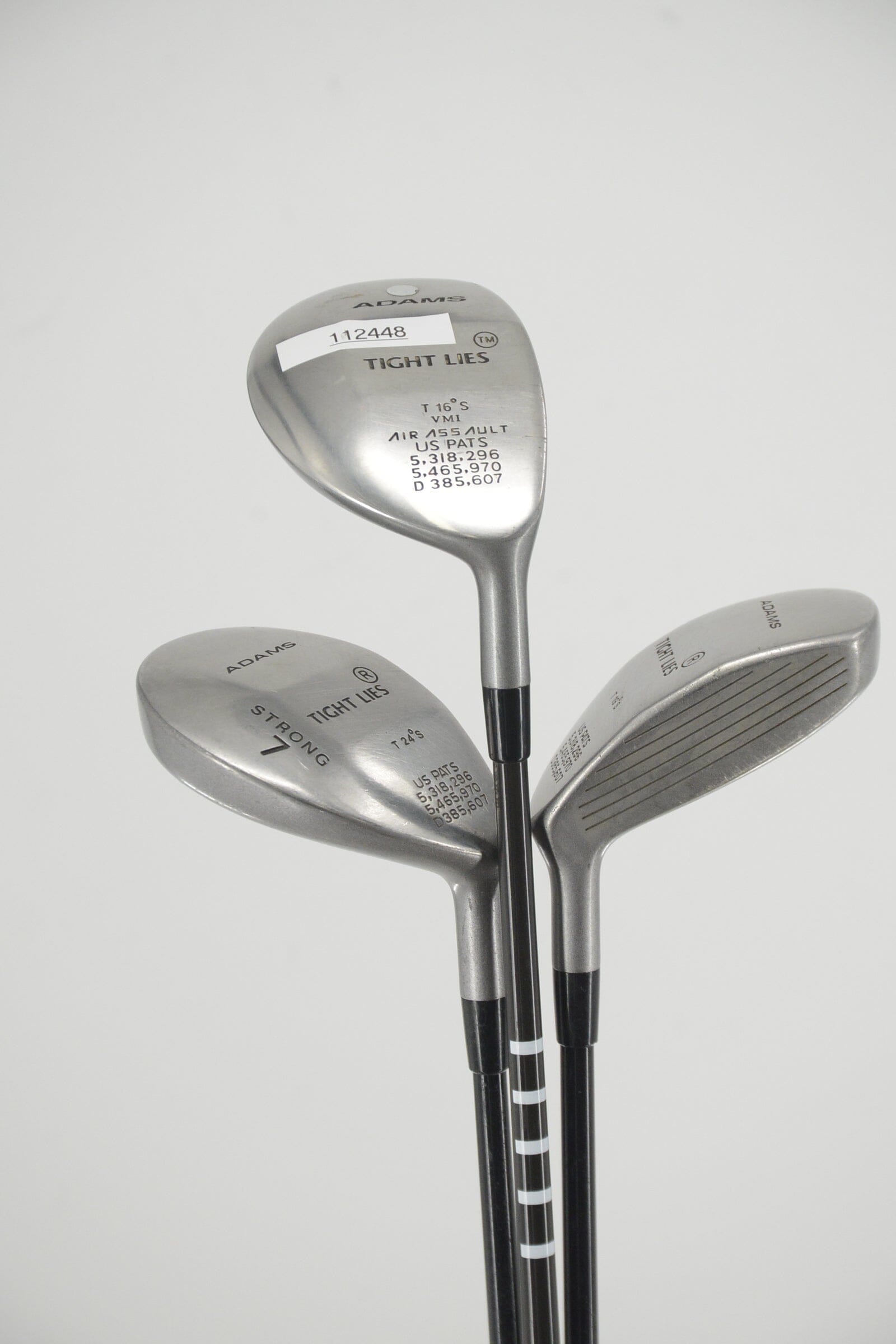 Adams Tight Lies 3W, 5W, 7W Wood Set R Flex Golf Clubs GolfRoots 