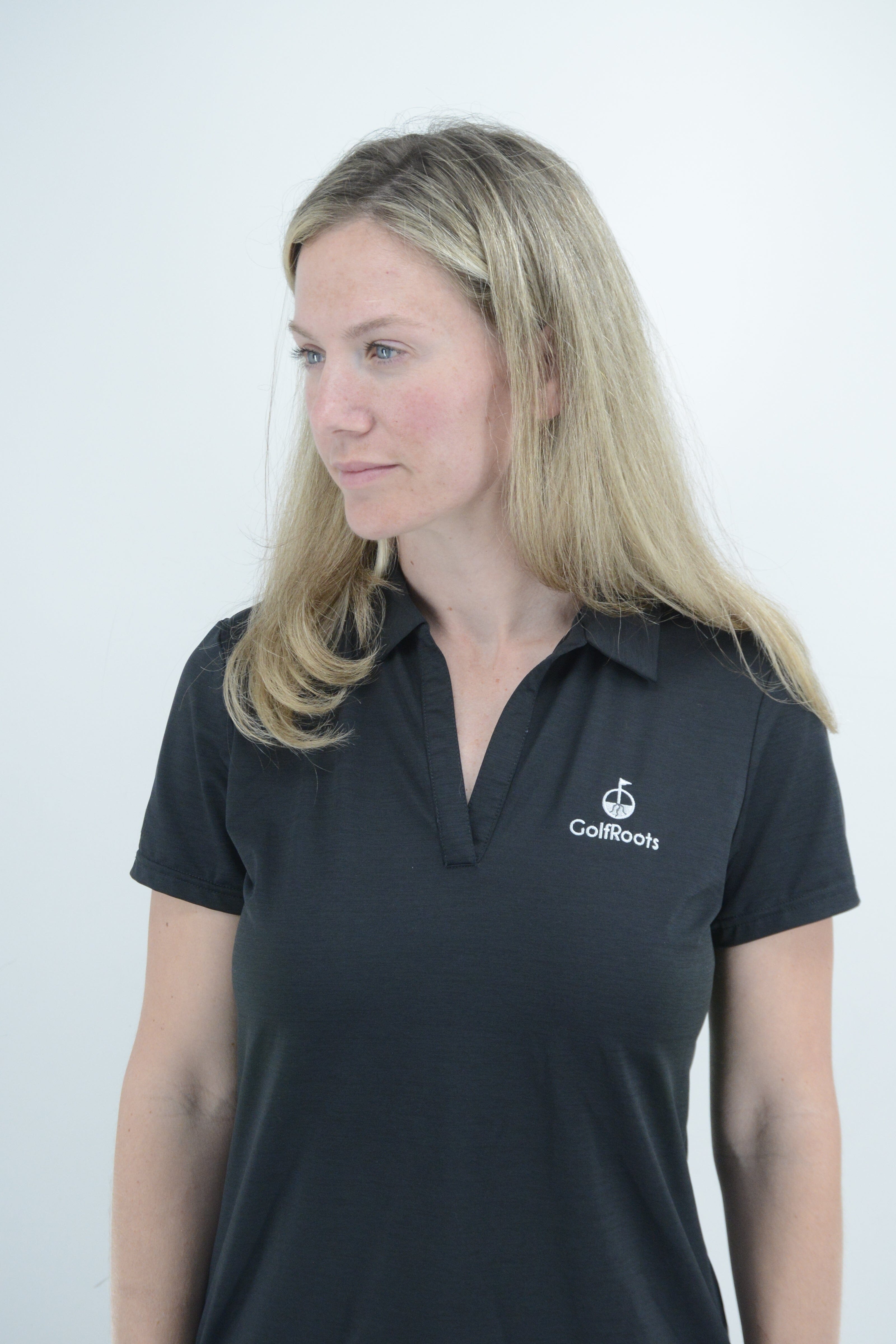 Women's V-Neck Golf Polo GolfRoots 