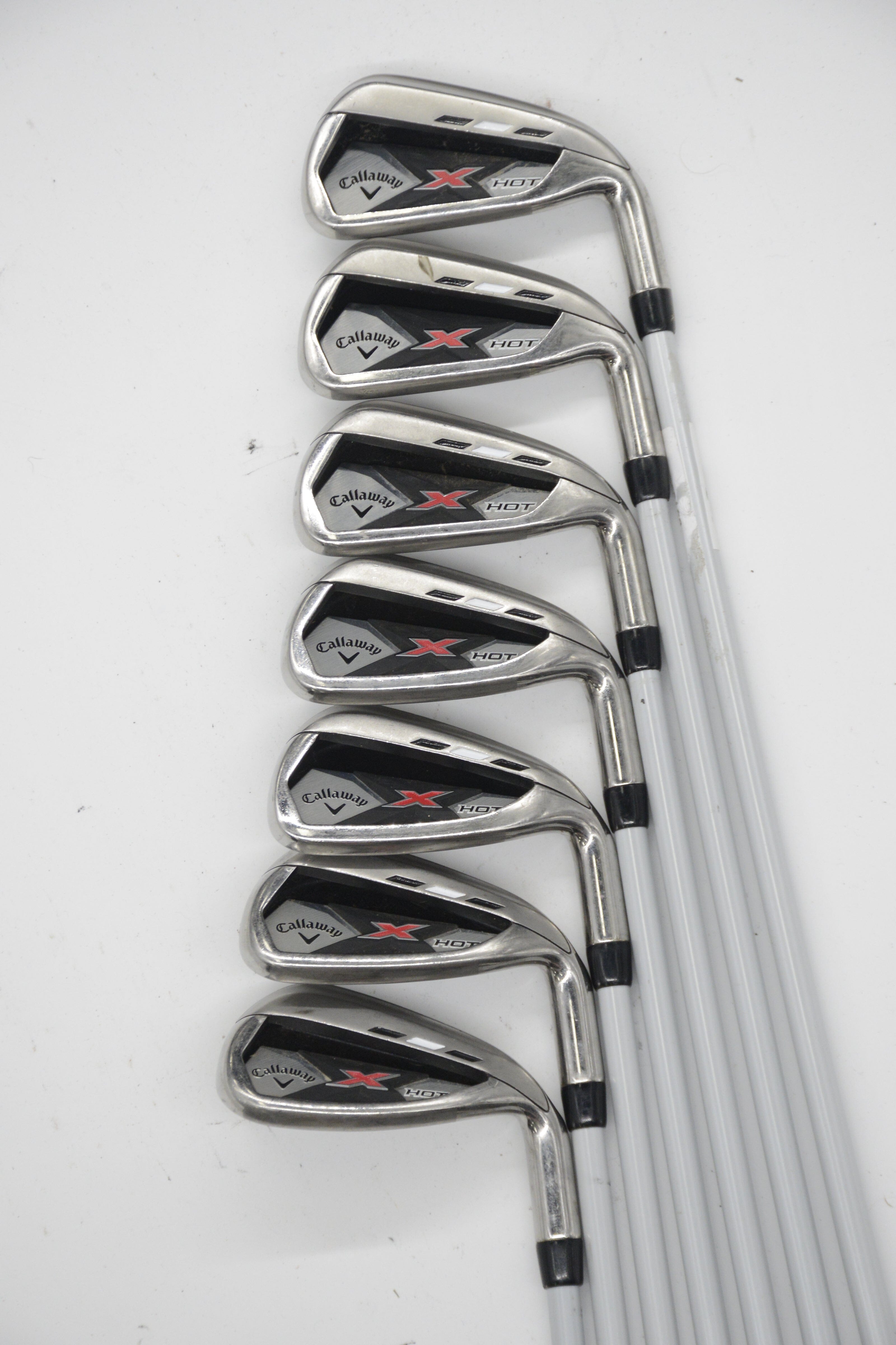 Callaway X Hot 5-AW Iron Set R Flex +1.25" Golf Clubs GolfRoots 