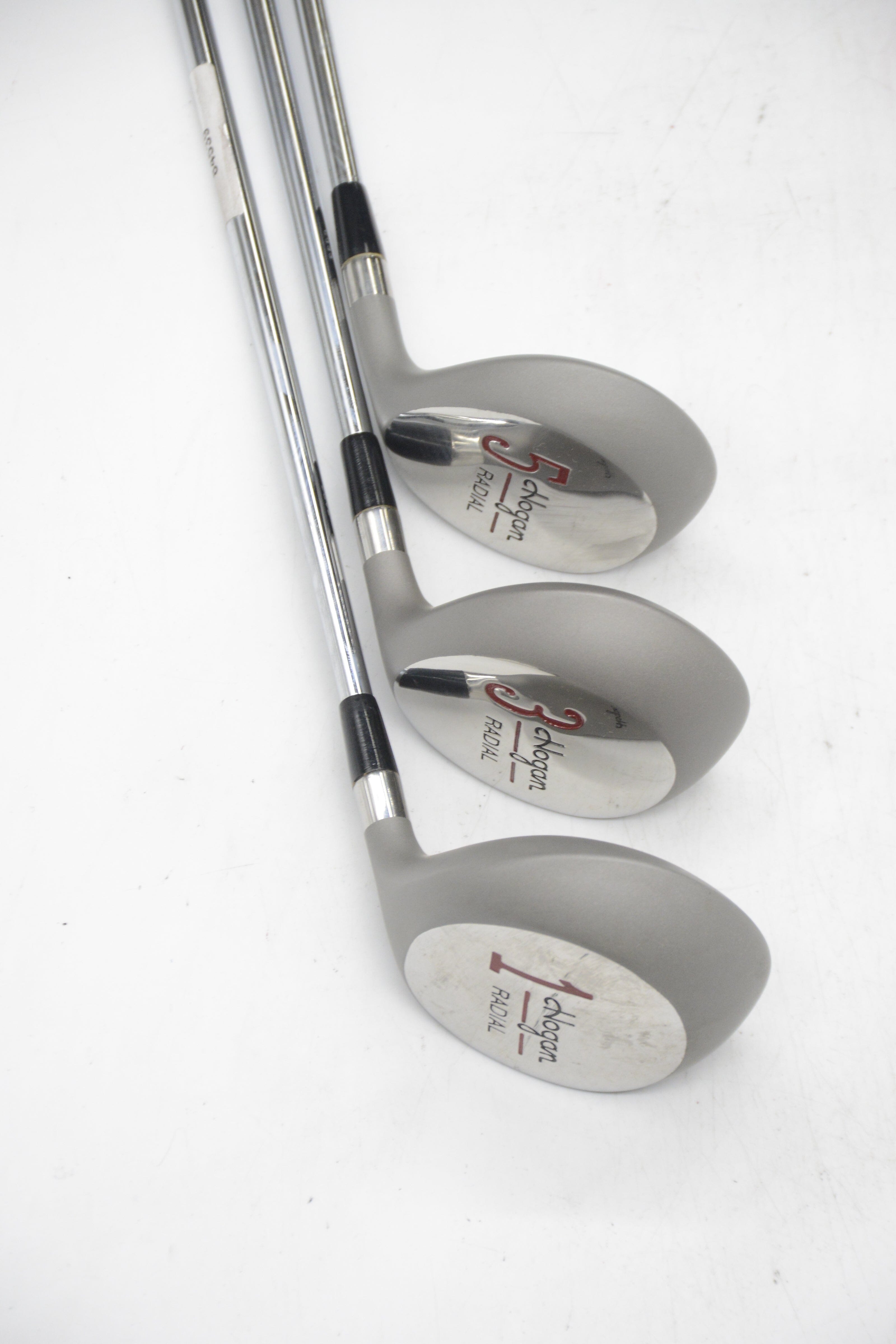 Ben Hogan Radial D, 3W, 5W Wood Set SR Flex Golf Clubs GolfRoots 