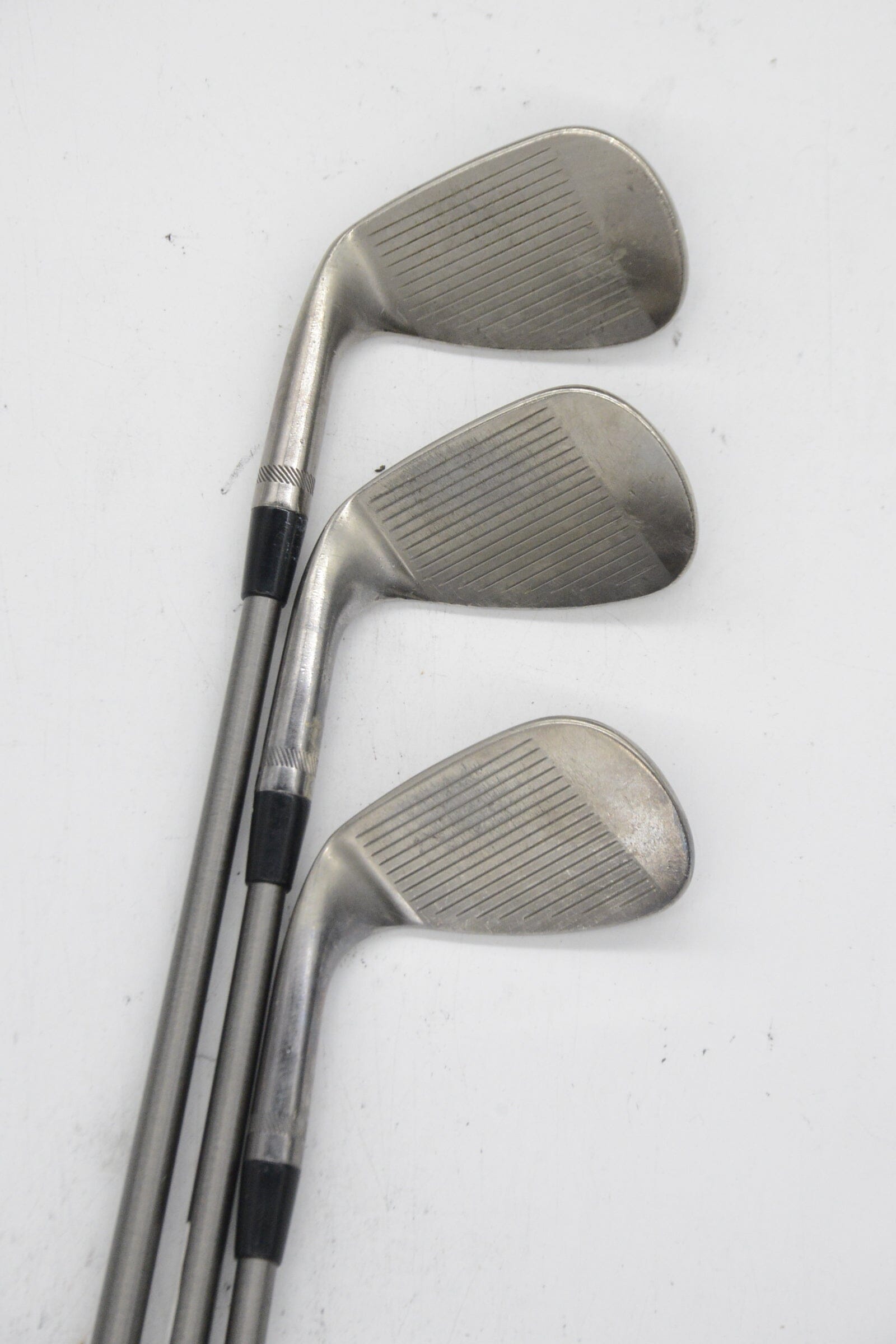 Titleist Vokey SM9 Brushed Steel 50, 54, 58 Degree Wedge Set R Flex Golf Clubs GolfRoots 