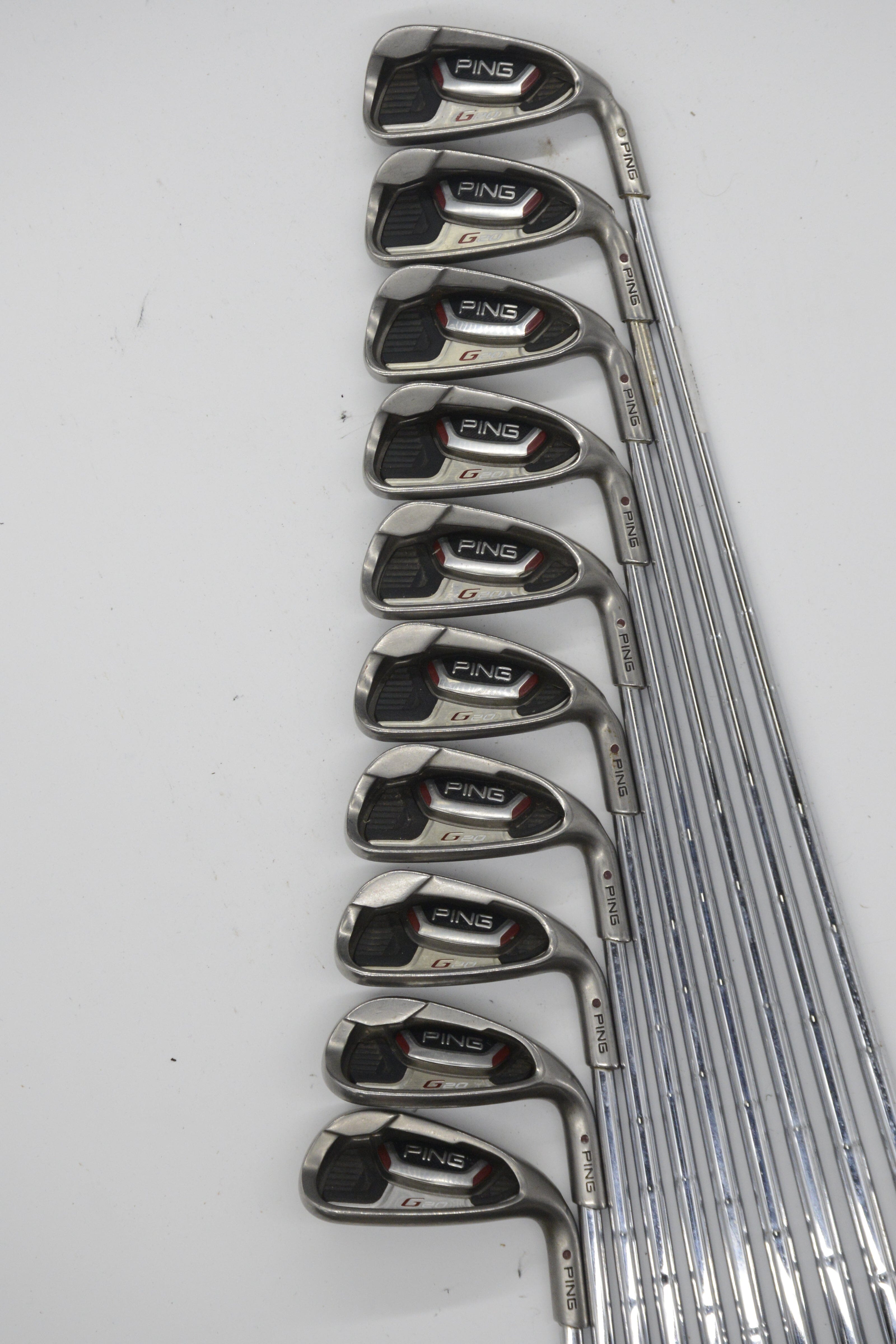 Ping G20 3-SW Iron Set X Flex +0.5" Golf Clubs GolfRoots 