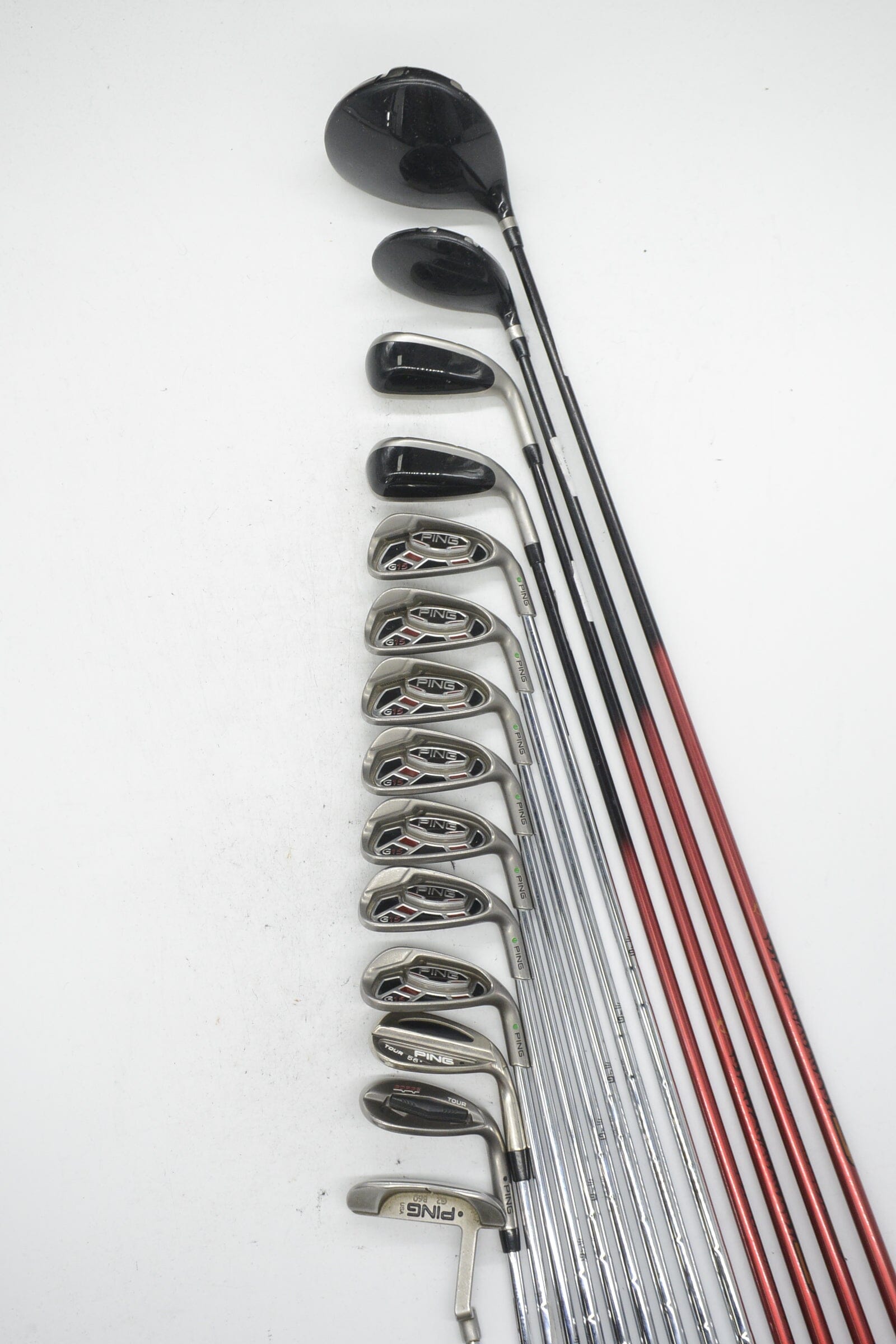 Ping G15 Mixed Full Set S Flex -0.25" Golf Clubs GolfRoots 