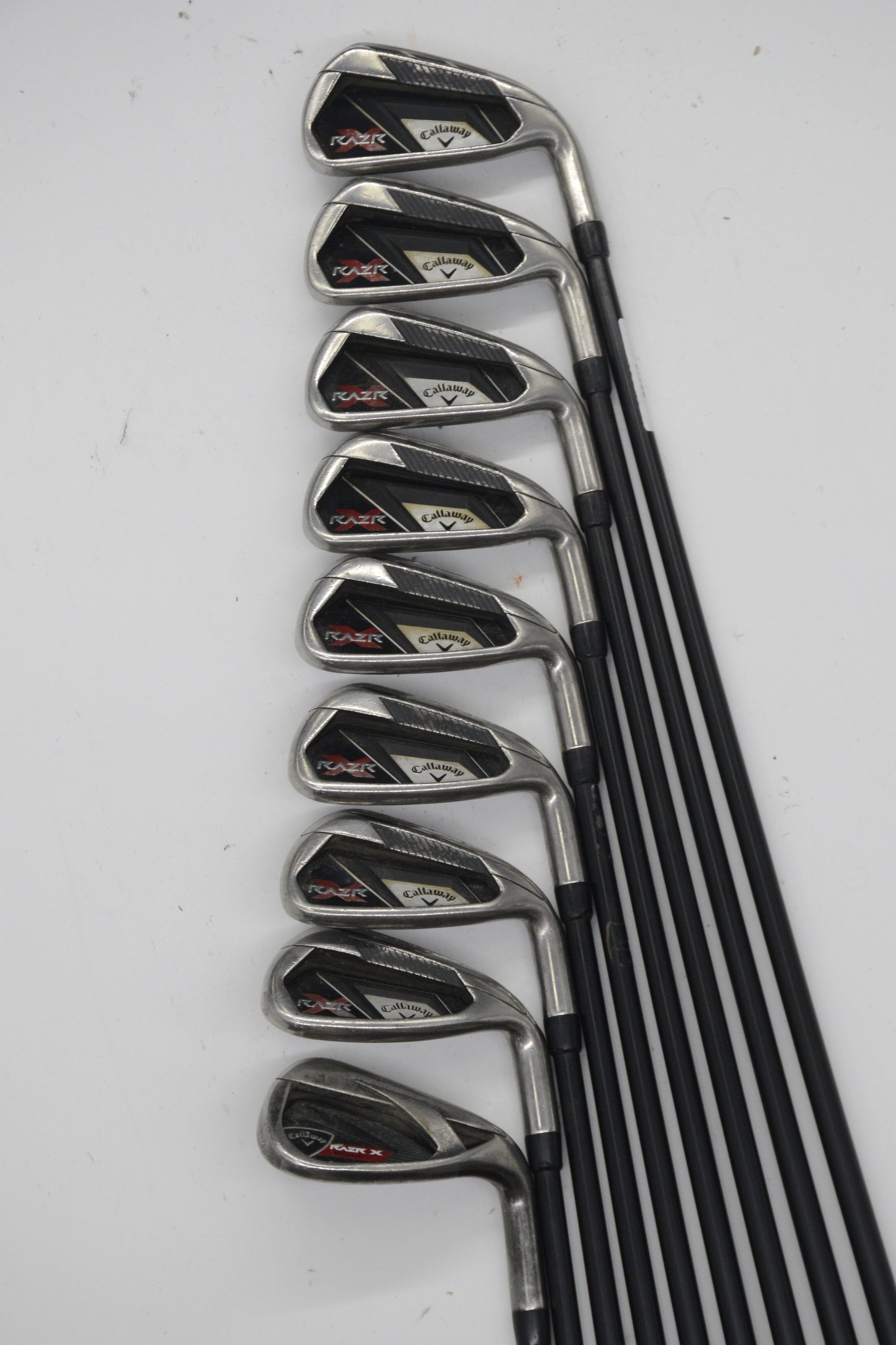 Callaway RAZR X 4-SW Iron Set S Flex -0.5" Golf Clubs GolfRoots 