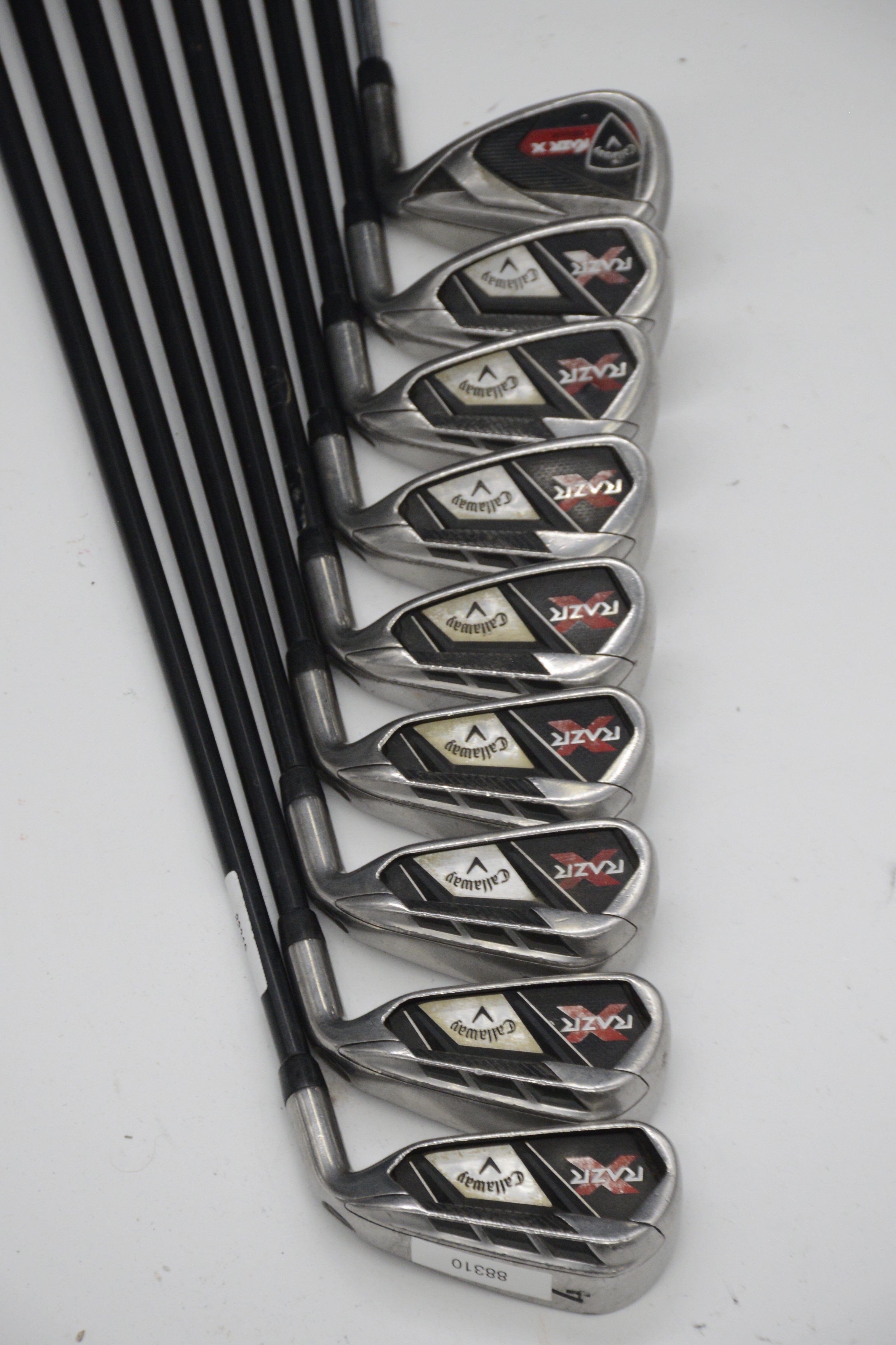 Callaway RAZR X 4-SW Iron Set S Flex -0.5" Golf Clubs GolfRoots 