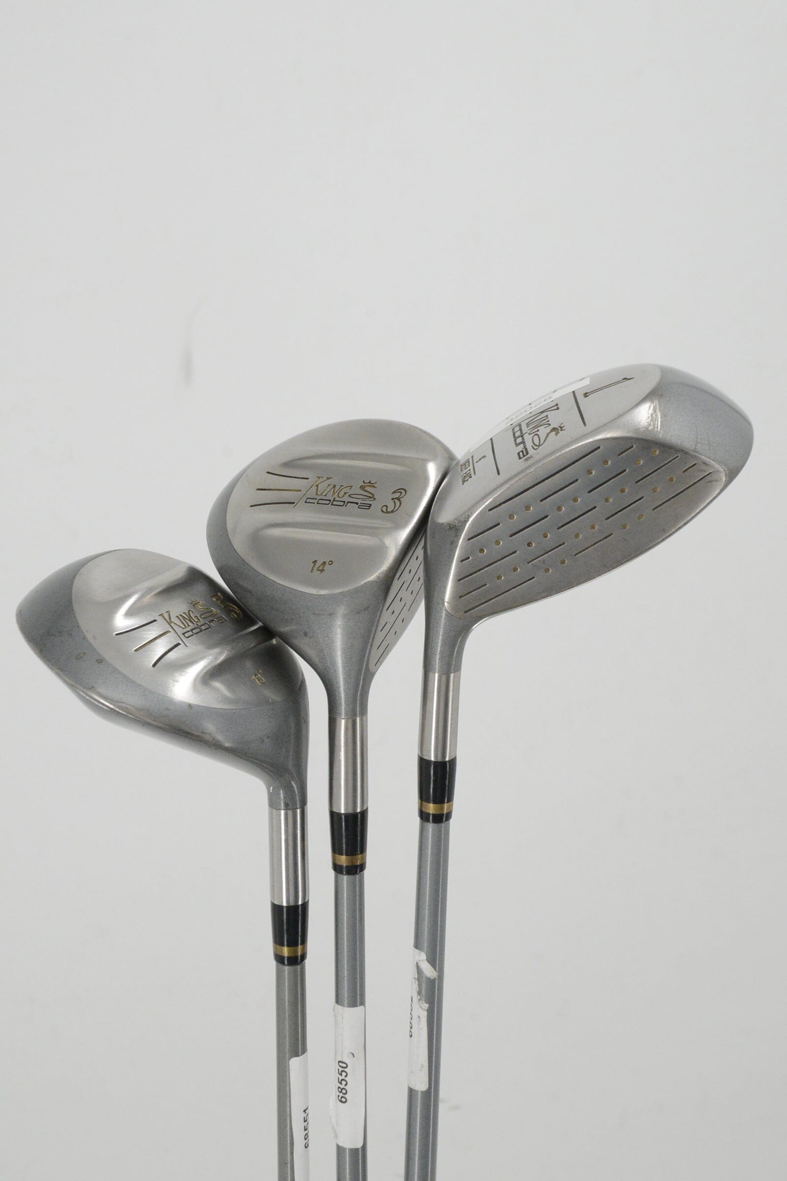 Cobra King Cobra D, 3W, 5W Wood Set R Flex Golf Clubs GolfRoots 