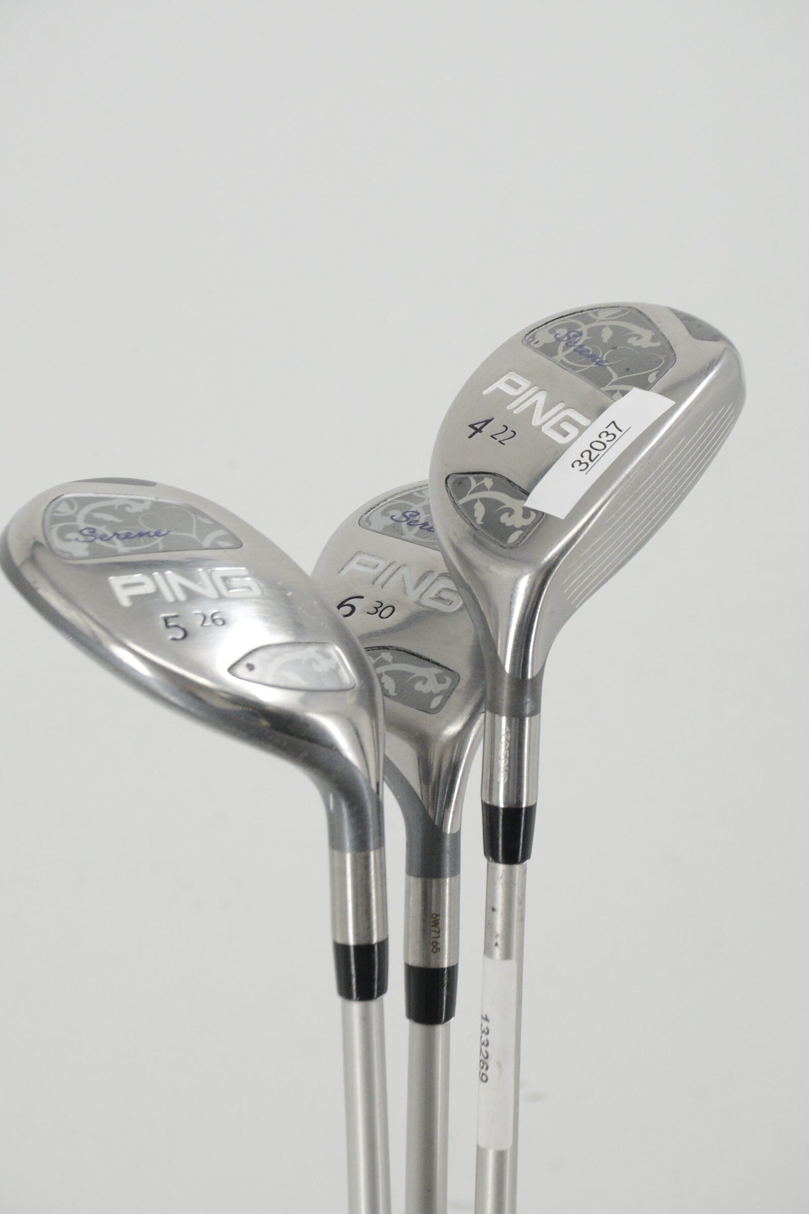 Women's Ping Serene 4H, 5H, 6H Hybrid Set W Flex Golf Clubs GolfRoots 