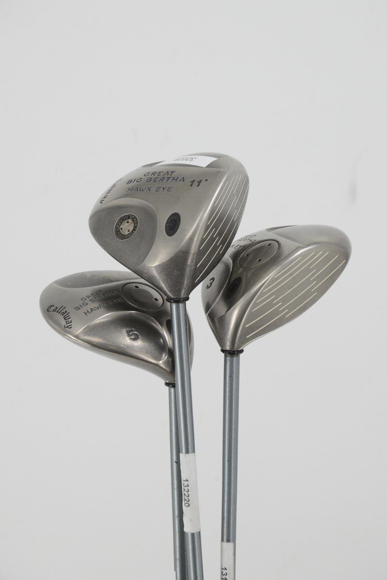 Women's Callaway Hawk Eye D, 3W, 5W Wood Set W Flex Golf Clubs GolfRoots 