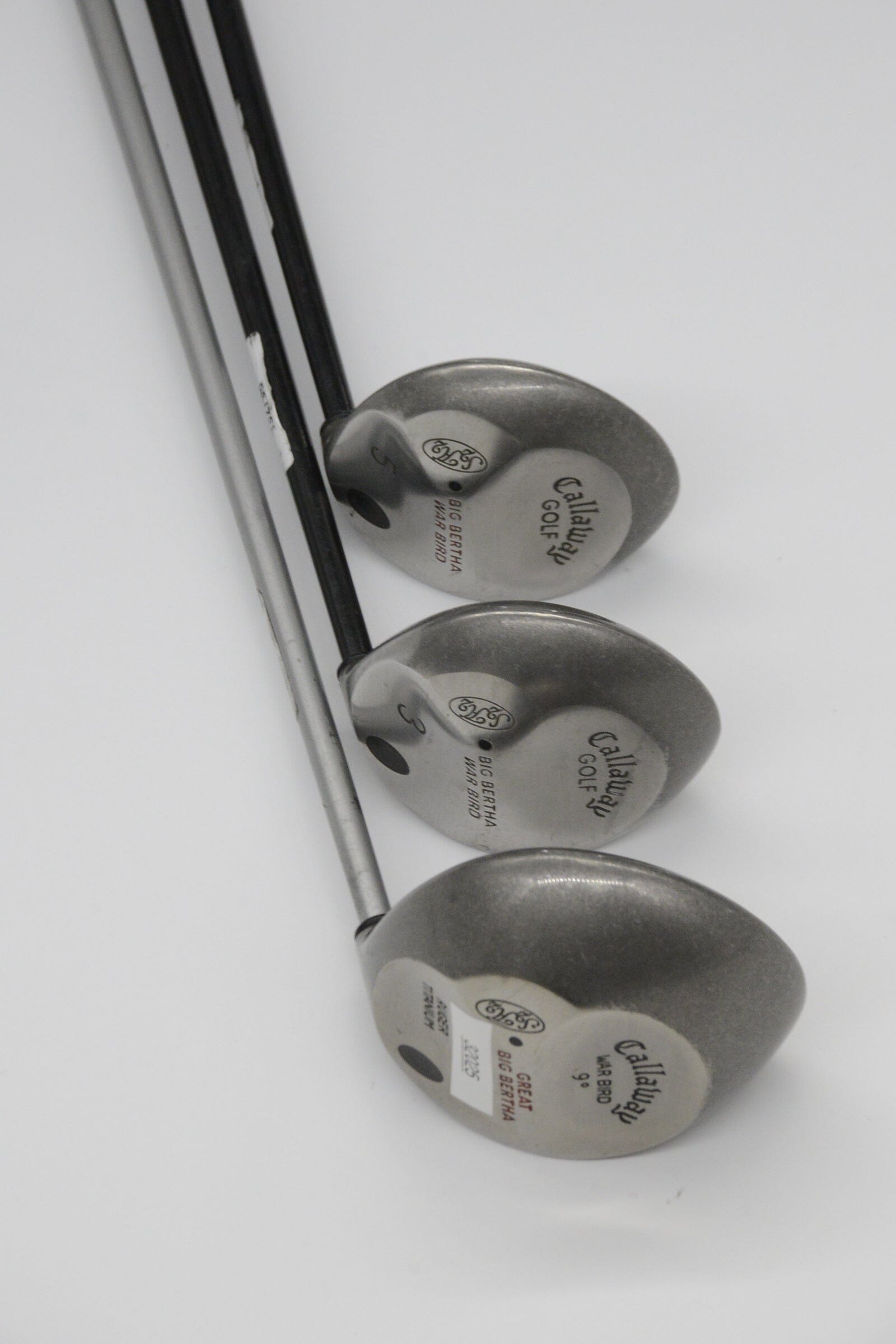 Callaway Big Bertha War Bird D, 3W, 5W Wood Set S Flex Golf Clubs GolfRoots 