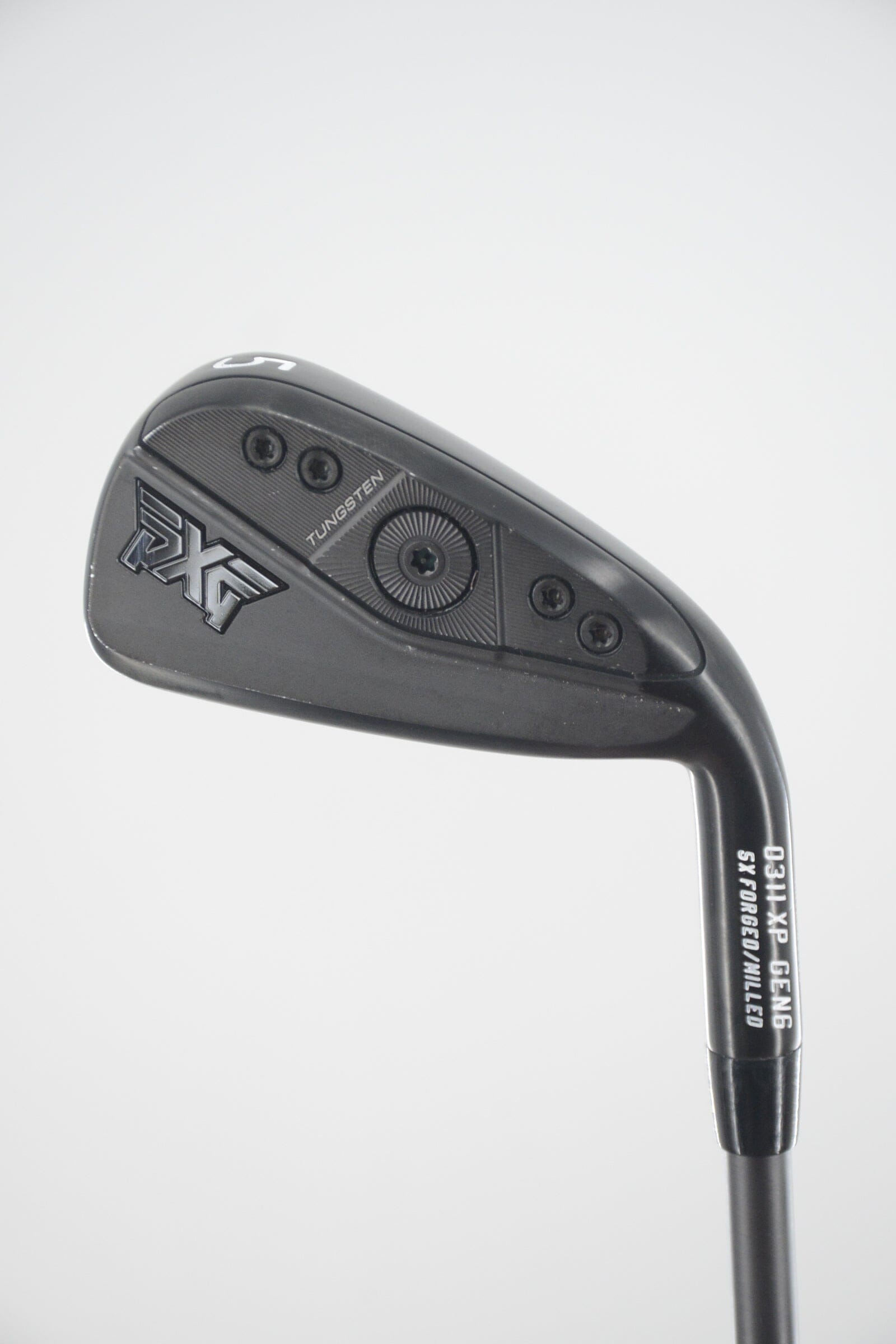 PXG 0311XP Gen 6 Black 5 Iron S Flex 38.25" Golf Clubs GolfRoots 