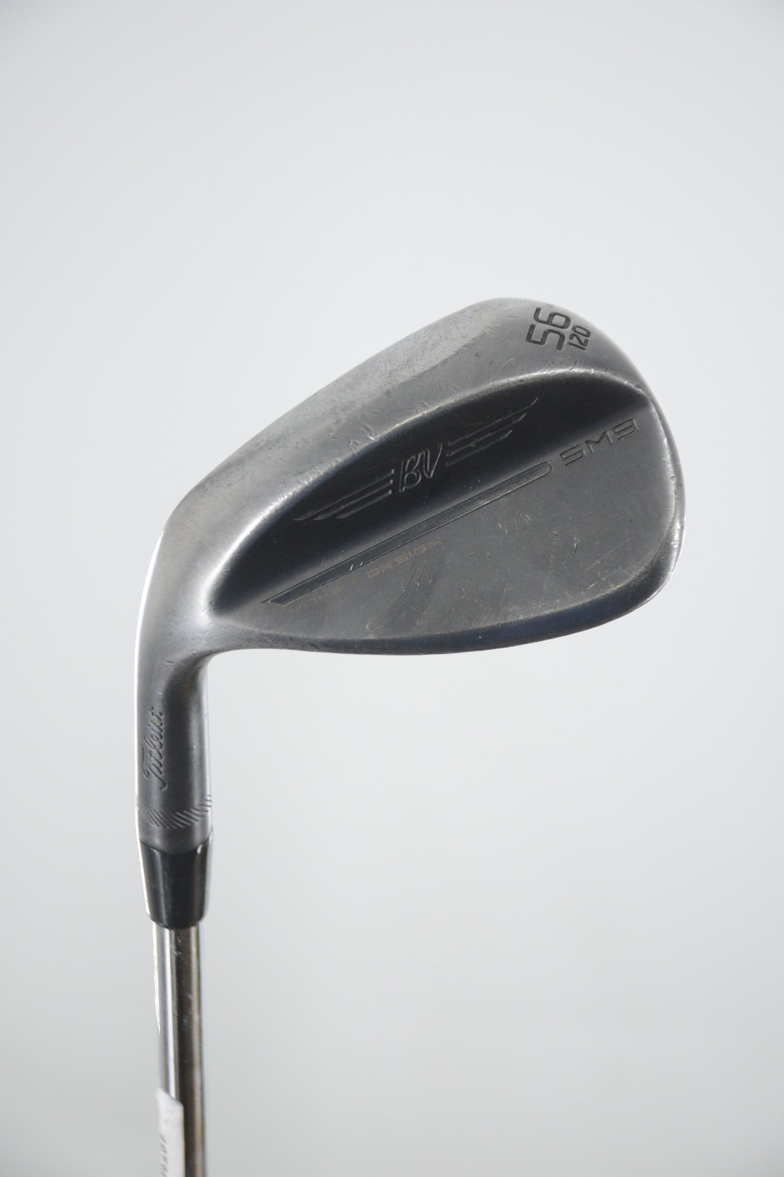 Lefty Titleist Vokey SM9 Jet Black 56 Degree Wedge S Flex 36.25"