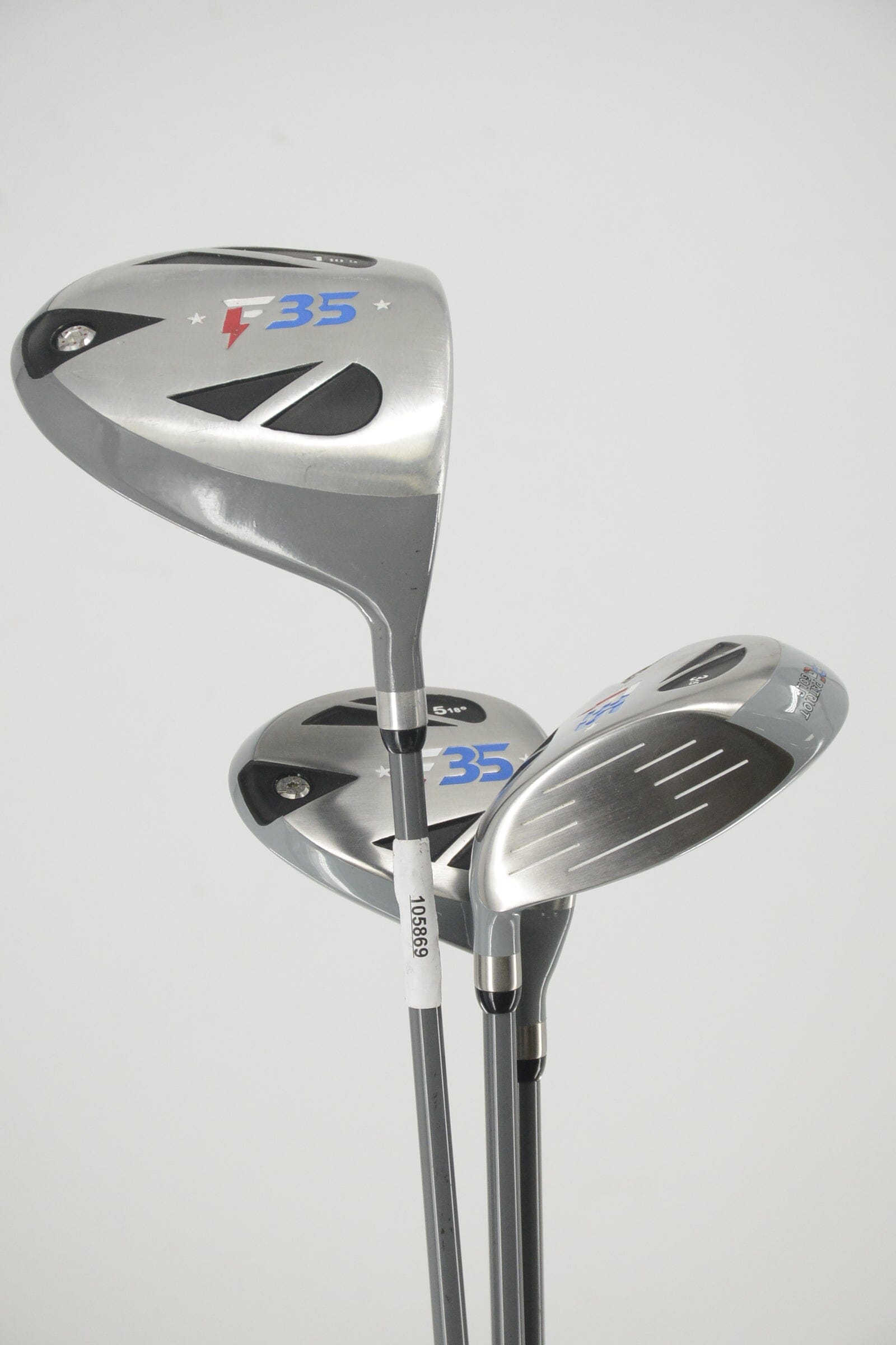Patriot Golf F35 D, 3W, 5W Wood Set R Flex Golf Clubs GolfRoots 