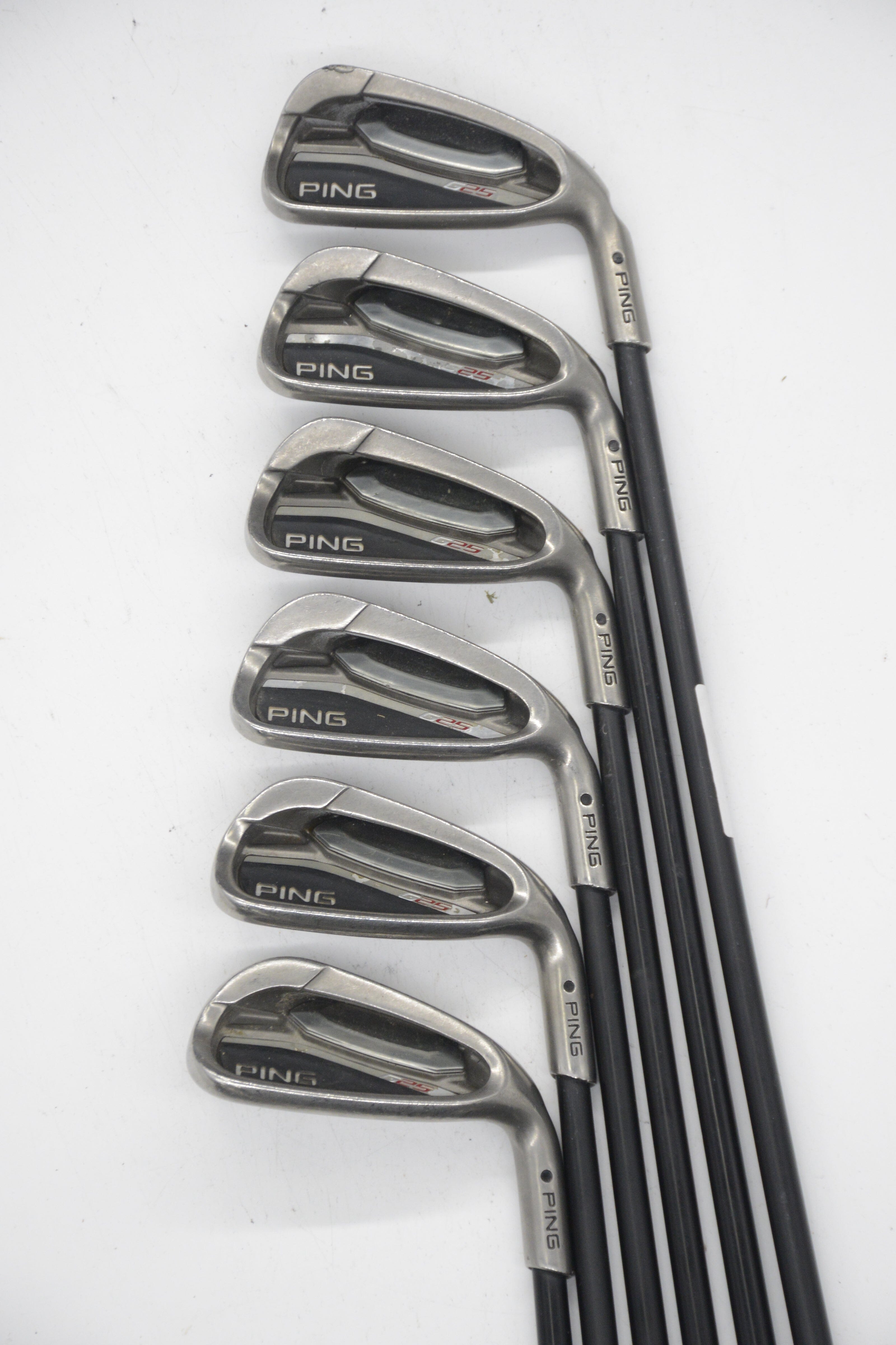 Ping G25 4-7, 9-PW Iron Set S Flex -0.5" Golf Clubs GolfRoots 