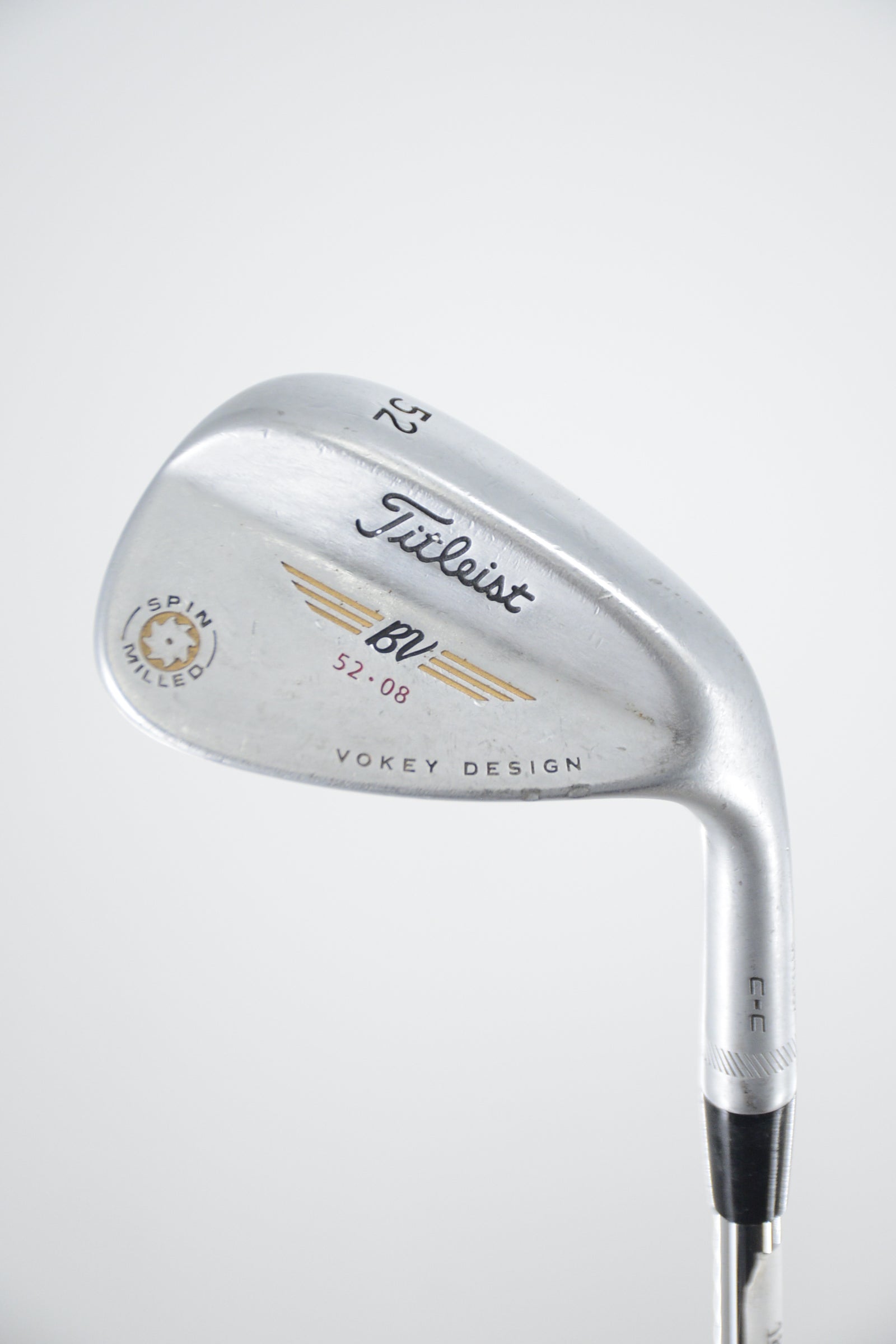 Titleist Vokey Spin Milled Chrome C-C 52 Degree Wedge Wedge Flex 35.25"