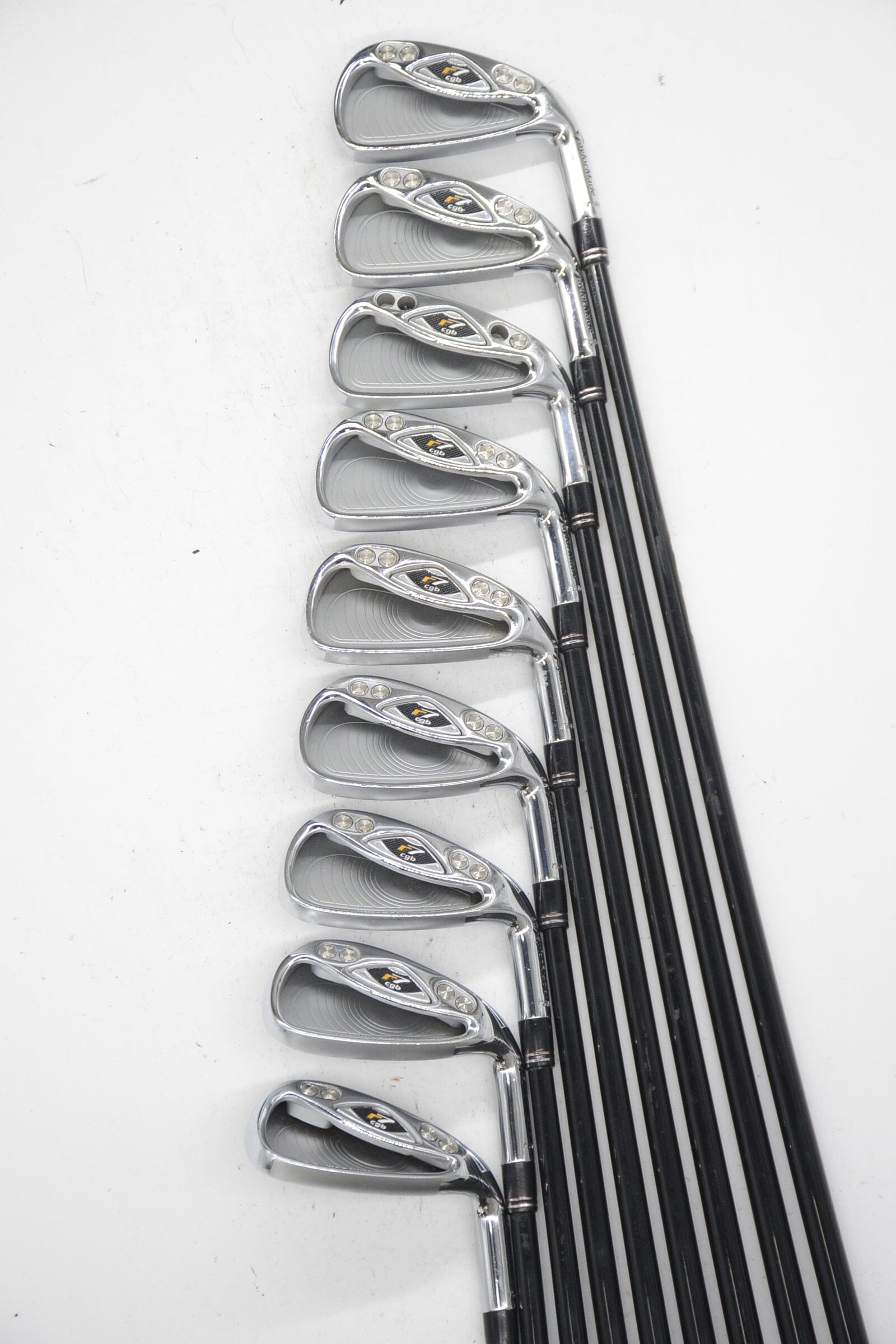 TaylorMade R7 CGB Max 3-PW, SW Iron Set R Flex -0.5" Golf Clubs GolfRoots 