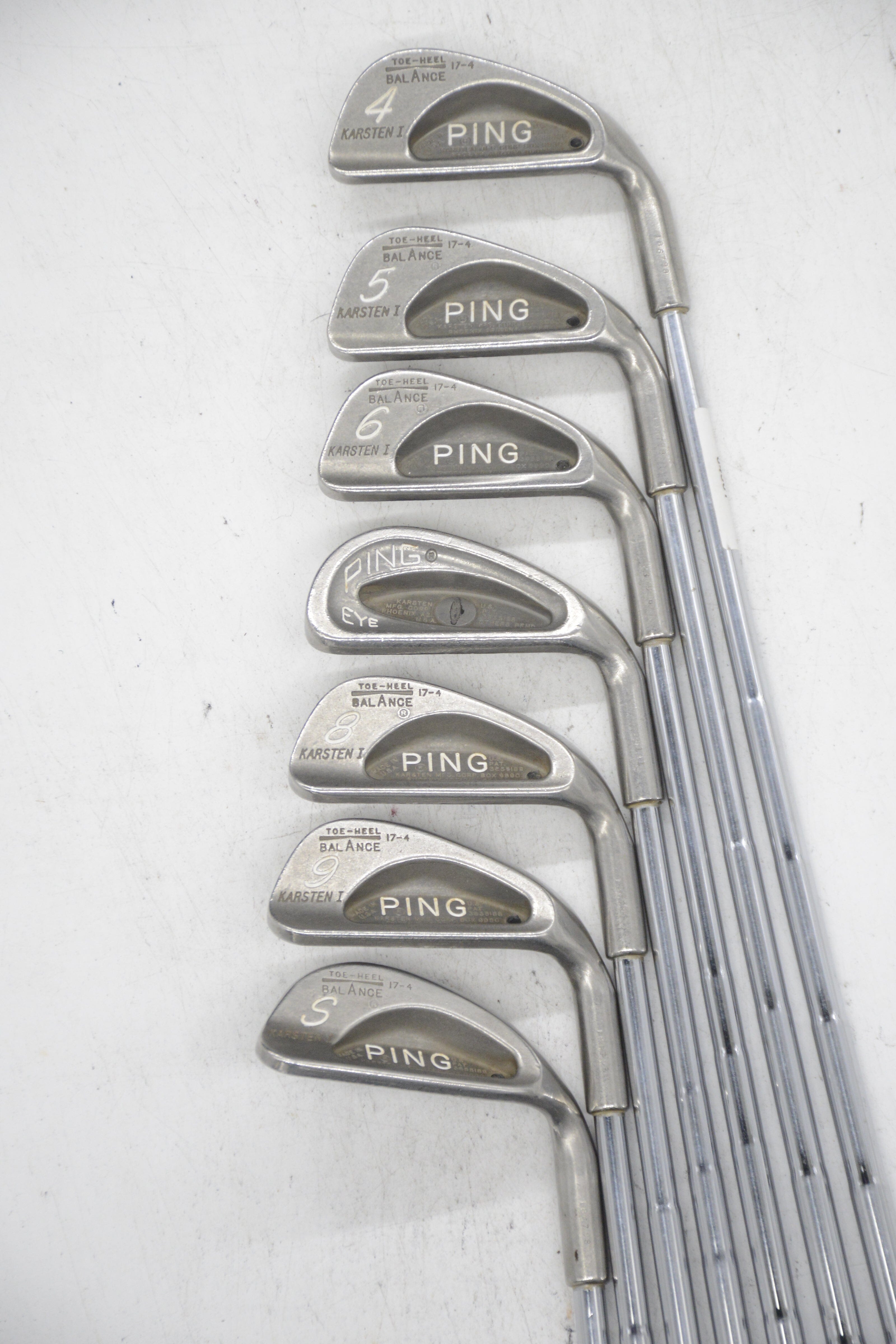 Ping Karsten I 4-9, SW Iron Set S Flex -0.75" Golf Clubs GolfRoots 