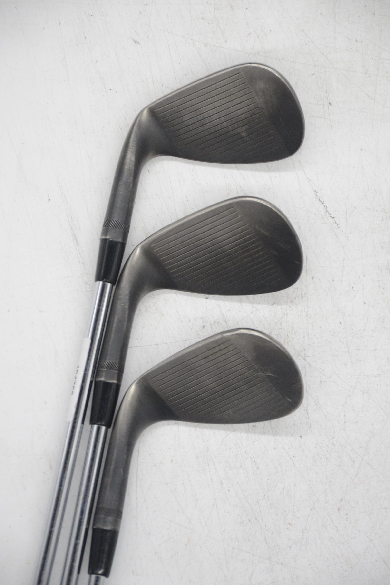 Titleist Vokey SM9 Jet Black 50, 54, 58 Degree Wedge Set S Flex Golf Clubs GolfRoots 
