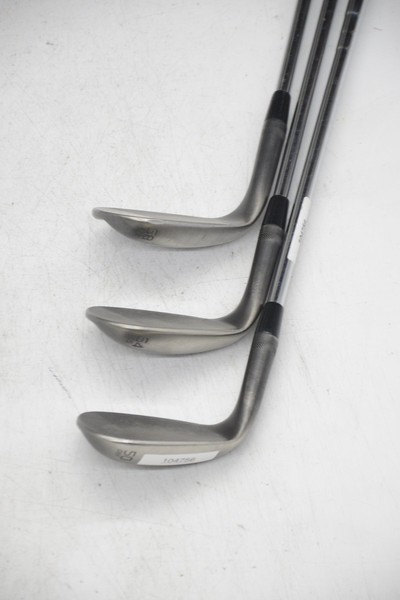 Titleist Vokey SM9 Jet Black 50, 54, 58 Degree Wedge Set S Flex Golf Clubs GolfRoots 