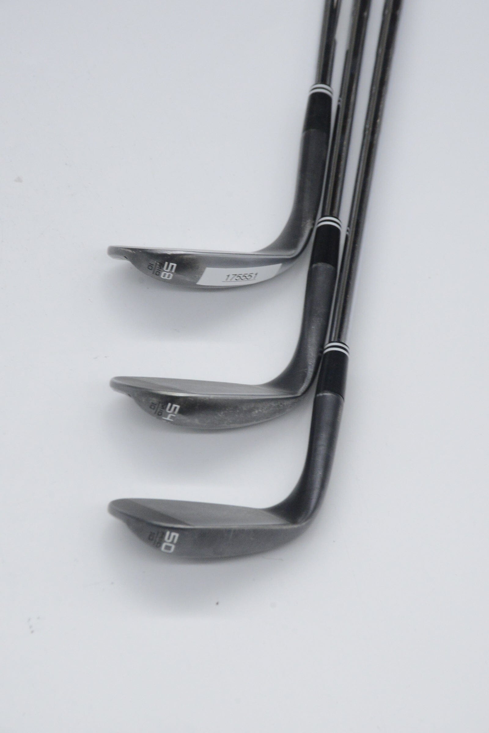 Cleveland RTX 6 ZipCore Black Satin 50, 54, 58 Degree Wedge Set S Flex Golf Clubs GolfRoots 