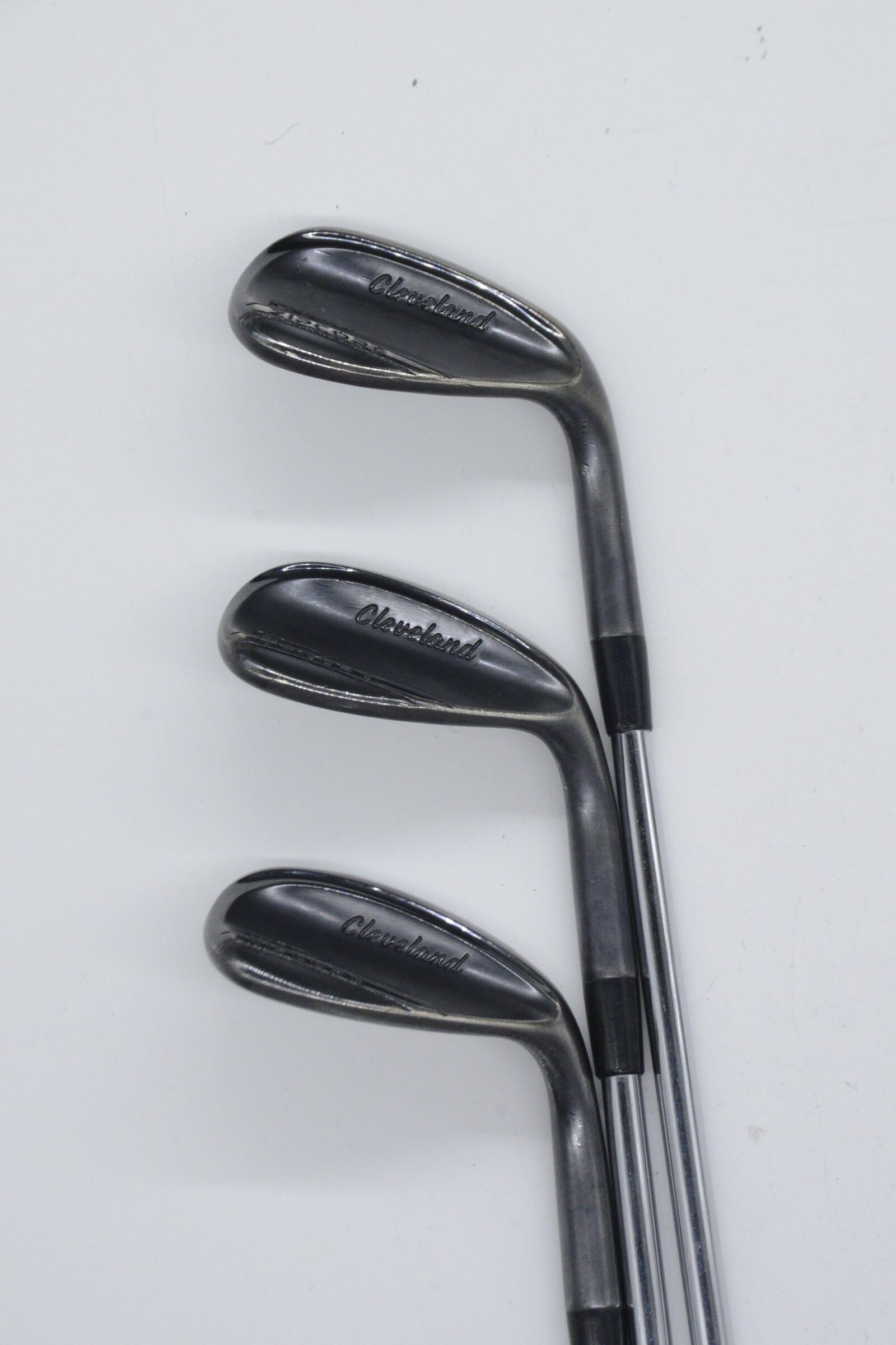 Cleveland RTX Zipcore Black Satin 50, 54, 58 Degree Wedge Set R Flex Golf Clubs GolfRoots 