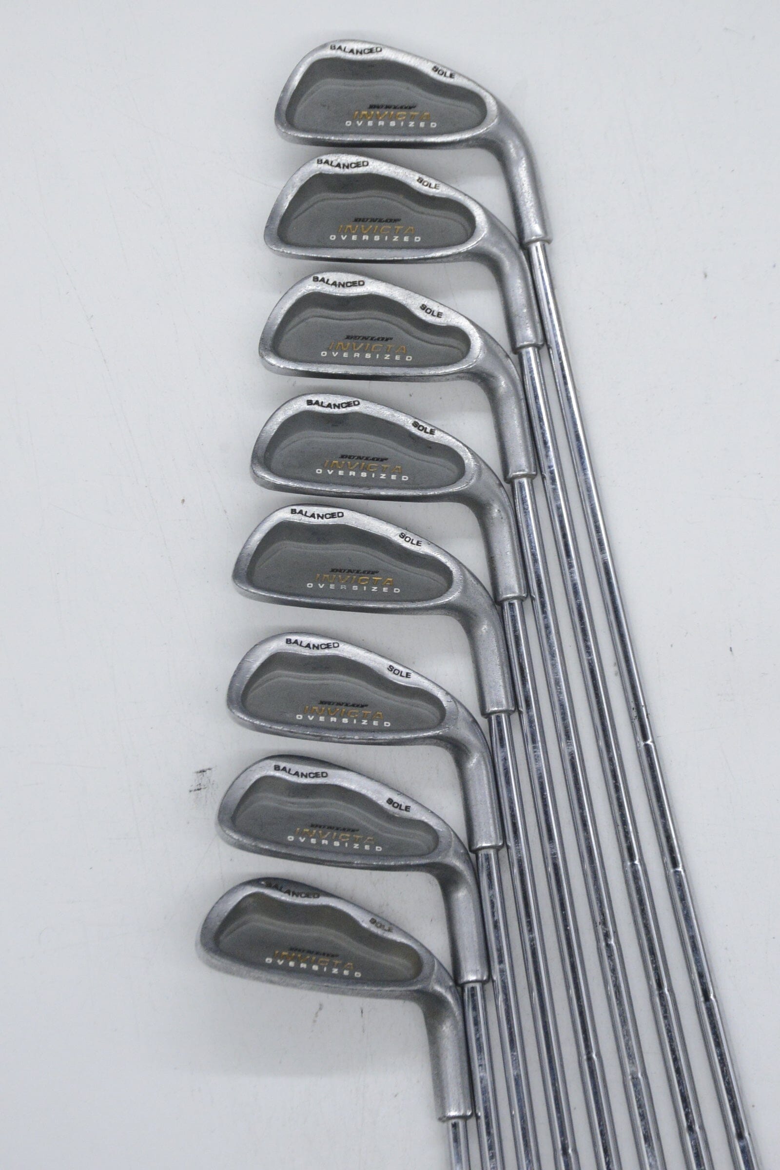 MaxFli Dunlop Invicta Oversized 3-PW Iron Set S Flex Std Length Golf Clubs GolfRoots 