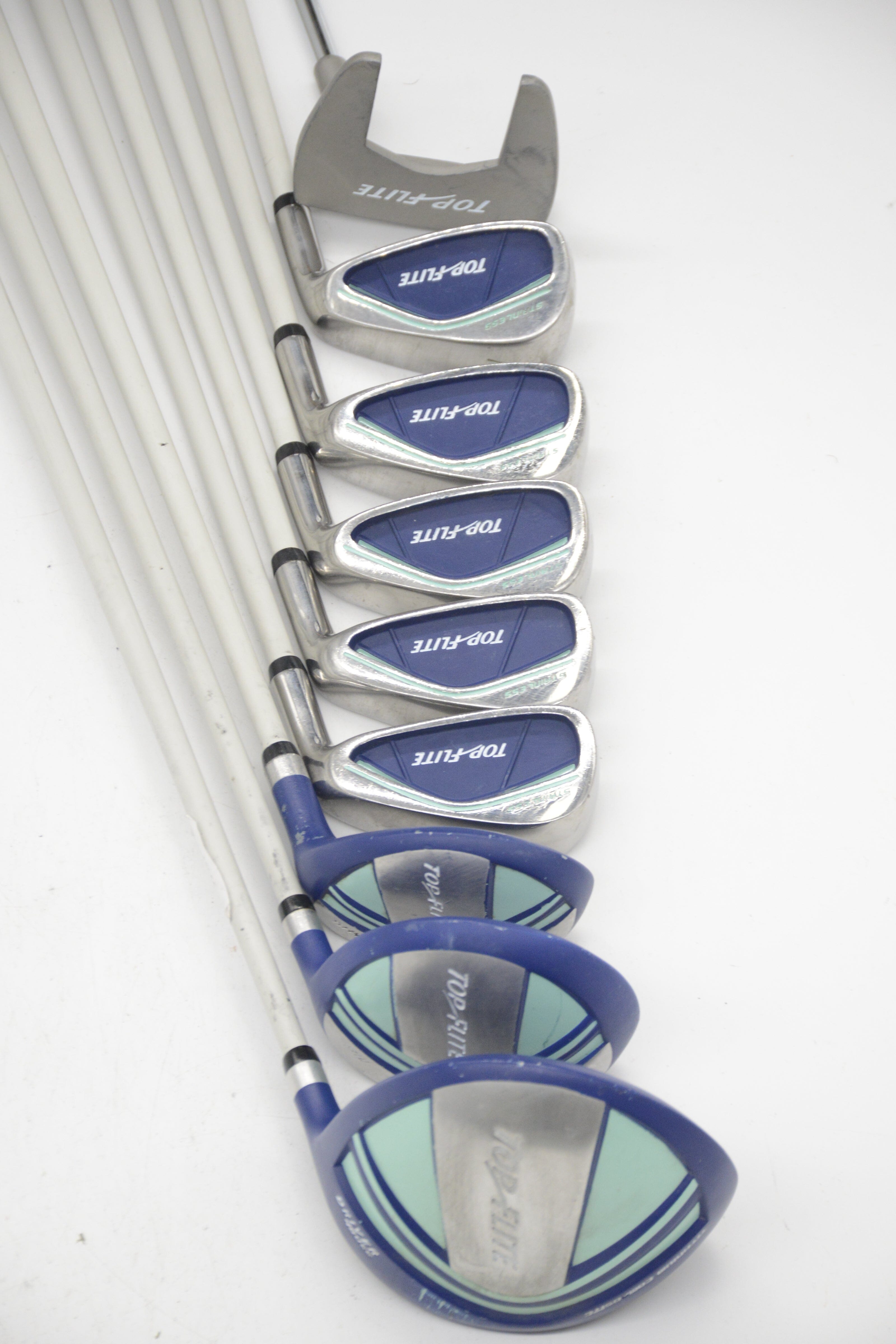 Women's Top Flite Stainless Mixed Full Set W Flex -1.5" Golf Clubs GolfRoots 