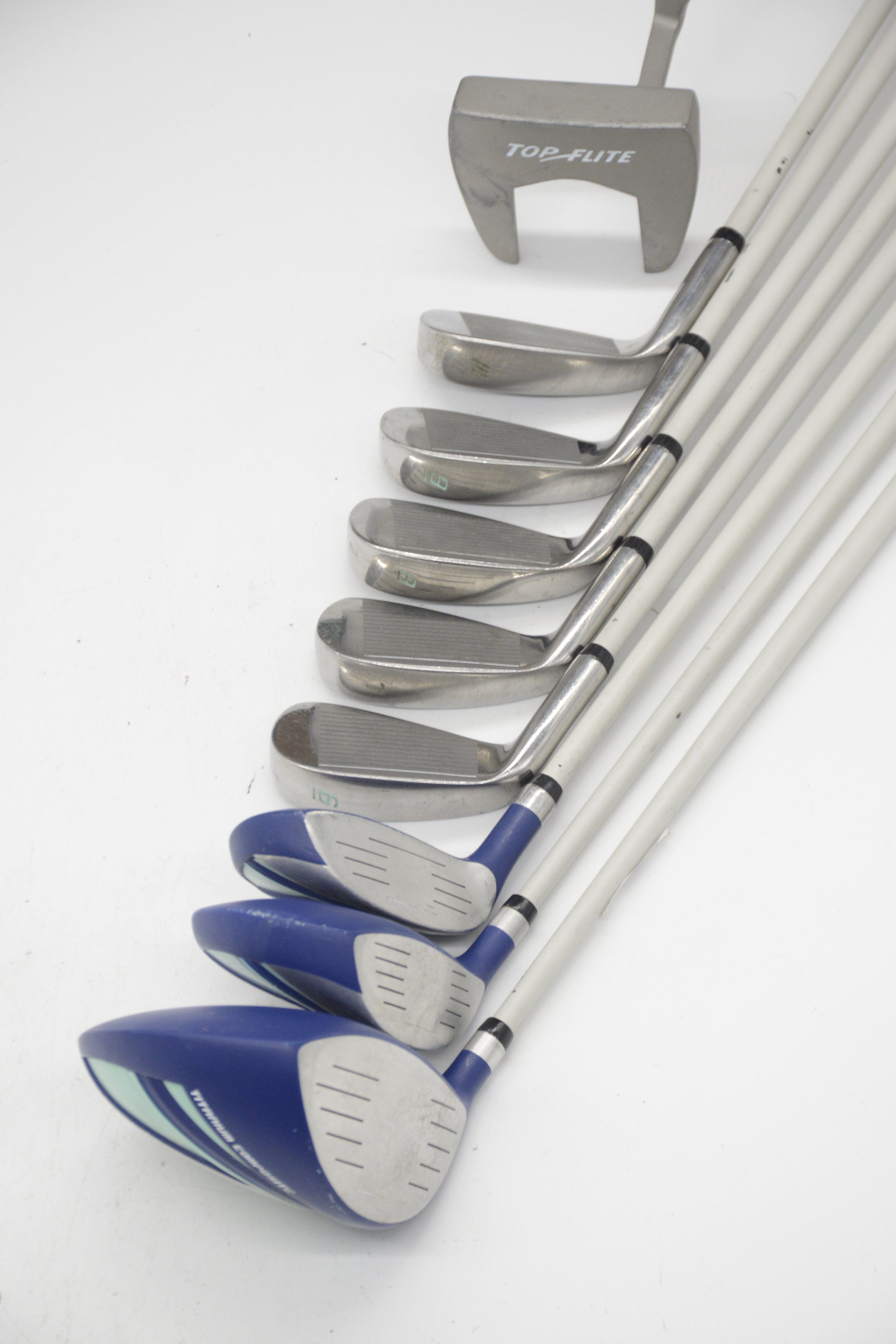 Women's Top Flite Stainless Mixed Full Set W Flex -1.5" Golf Clubs GolfRoots 