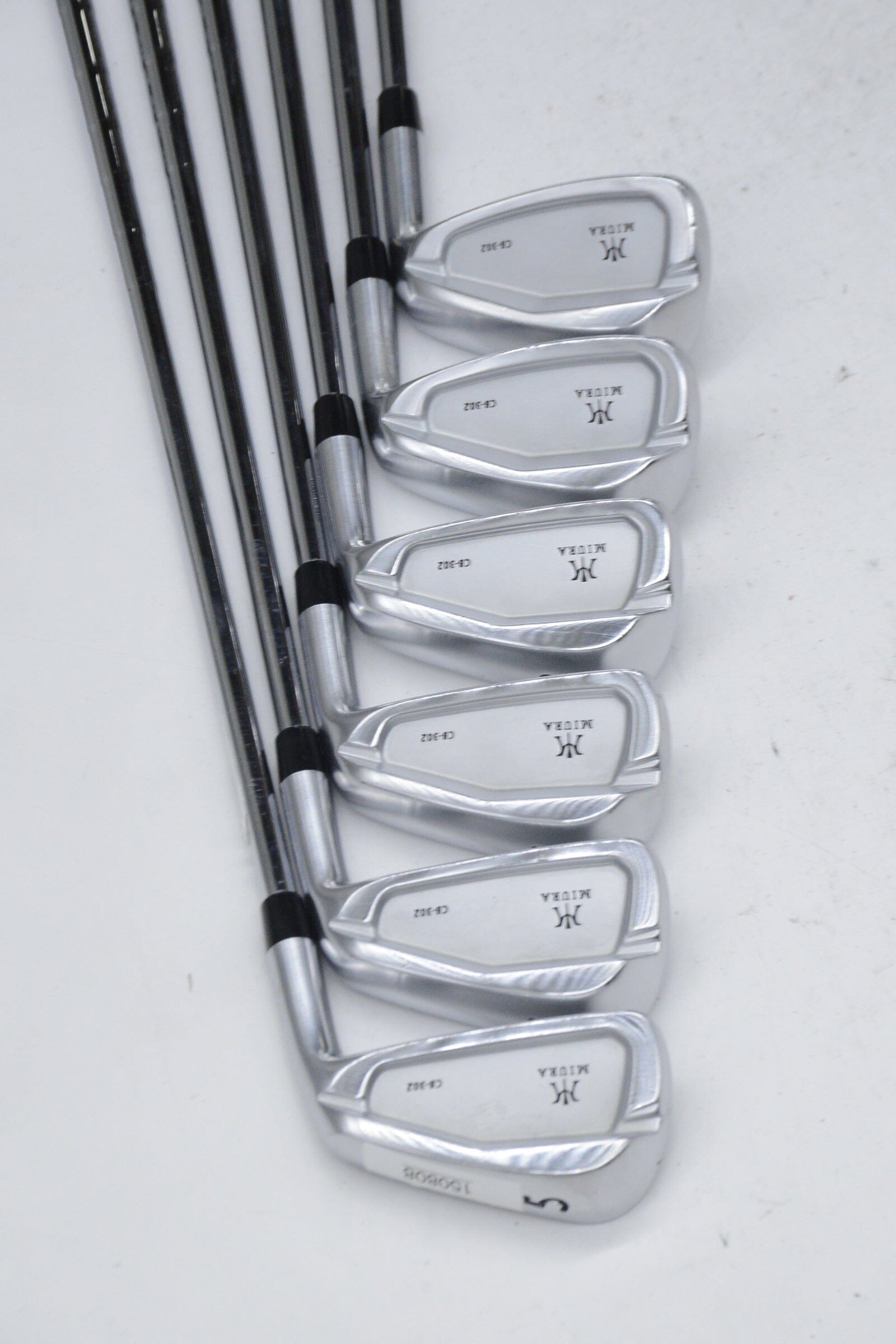 Miura CB-302 5-PW Iron Set R Flex +0.25" Golf Clubs GolfRoots 