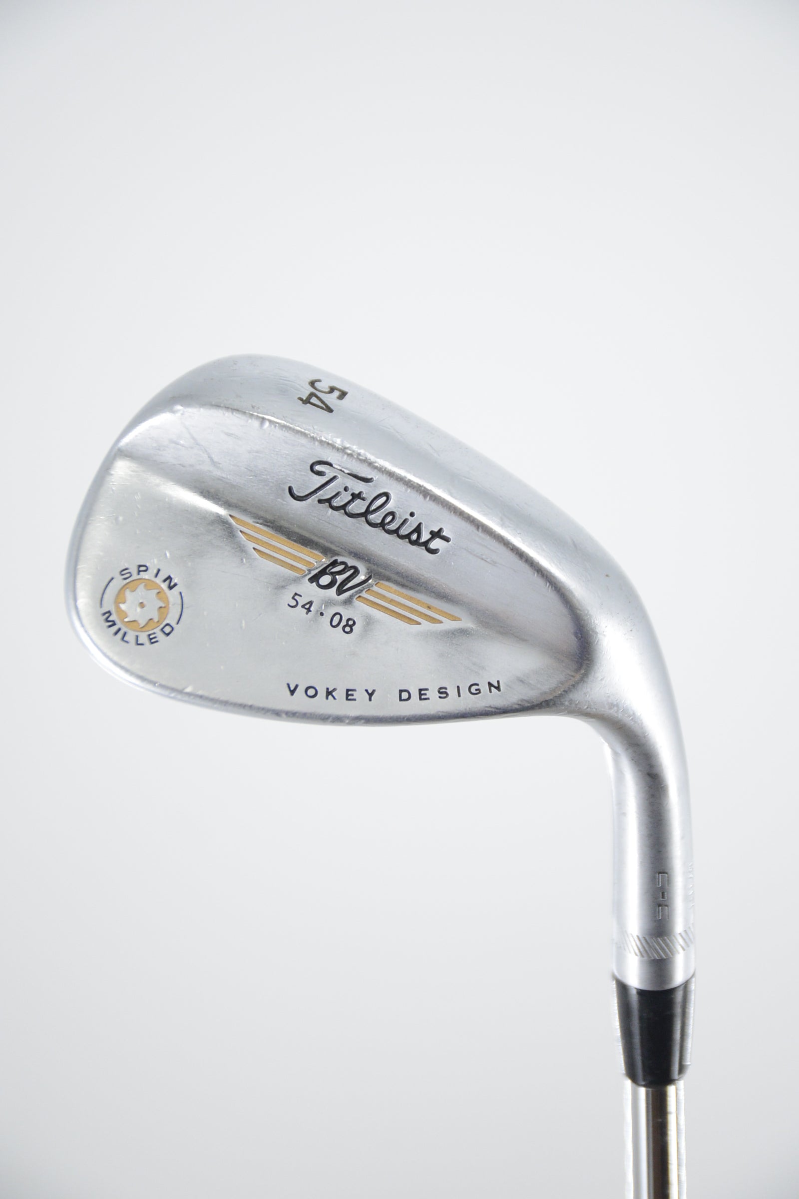 Titleist Vokey Spin Milled Chrome C-C 54 Degree Wedge S Flex 35.25"