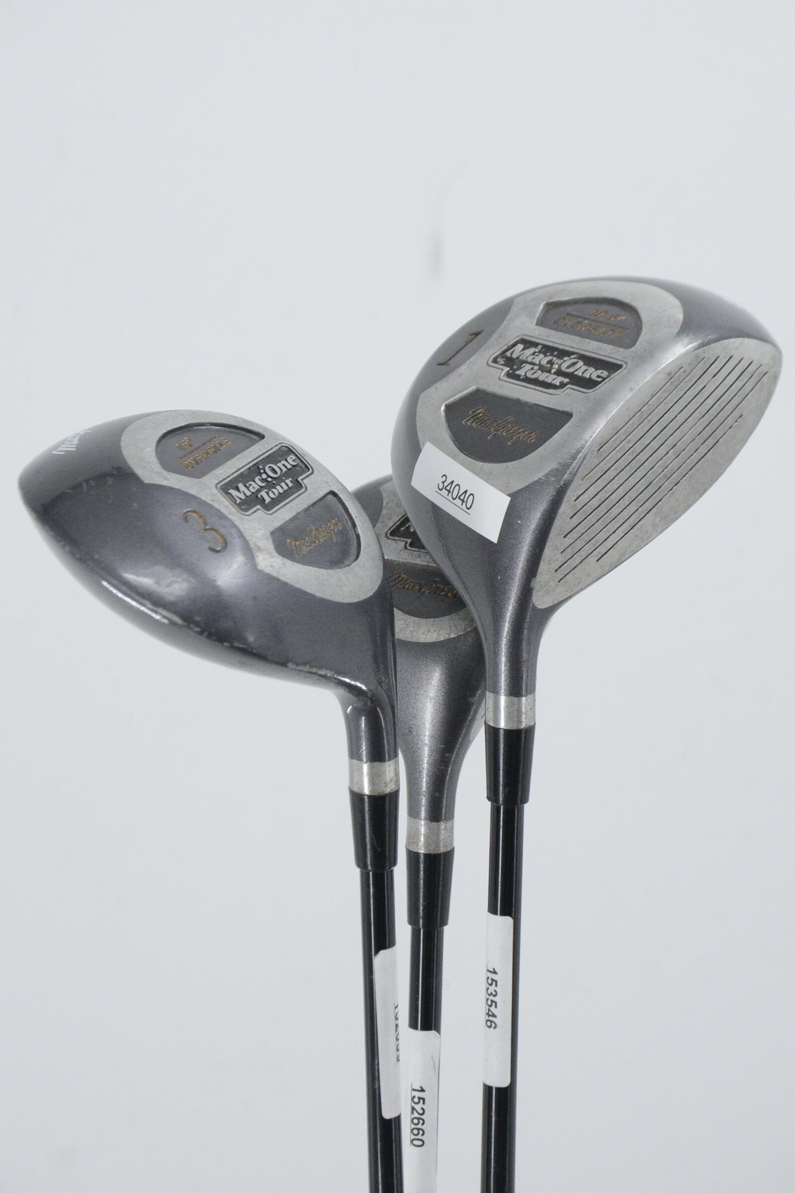 MacGregor Mac One Tour D, 3W, 5W Wood Set R Flex Golf Clubs GolfRoots 