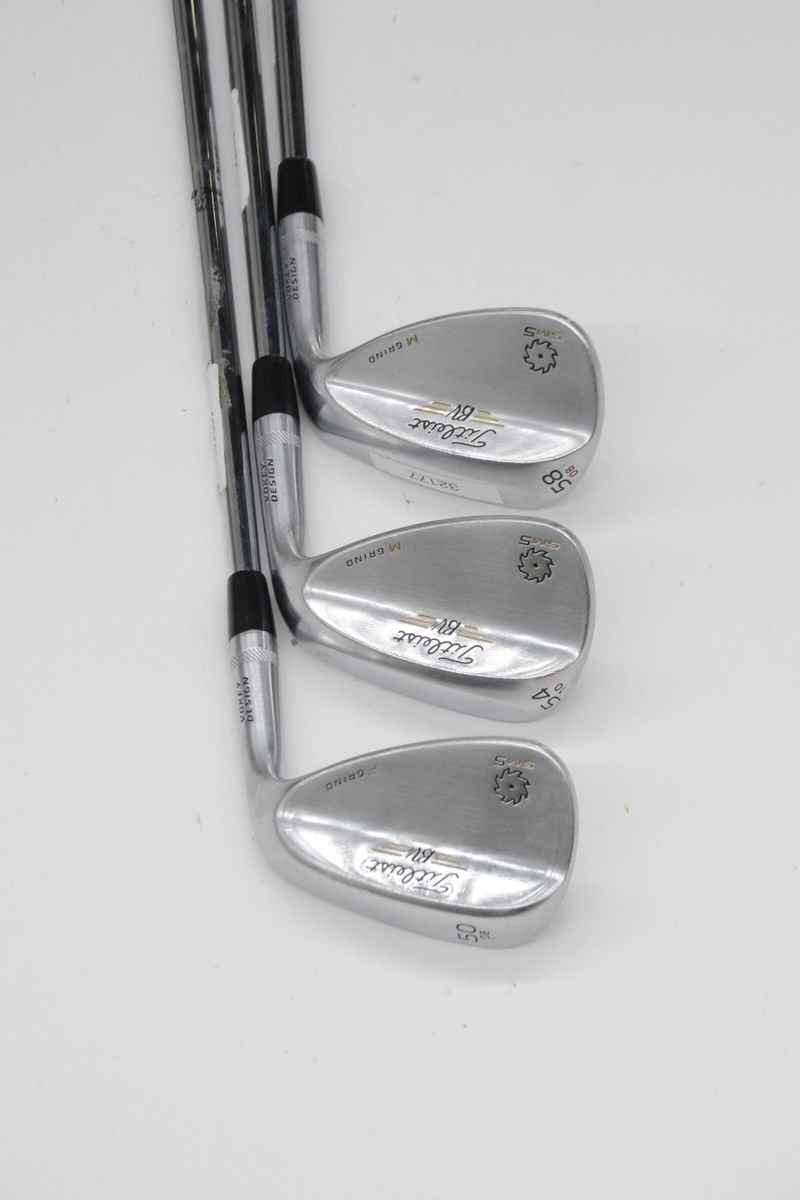Titleist Vokey SM5 Tour Chrome 50, 54, 58 Degree Wedge Set Wedge Flex Golf Clubs GolfRoots 
